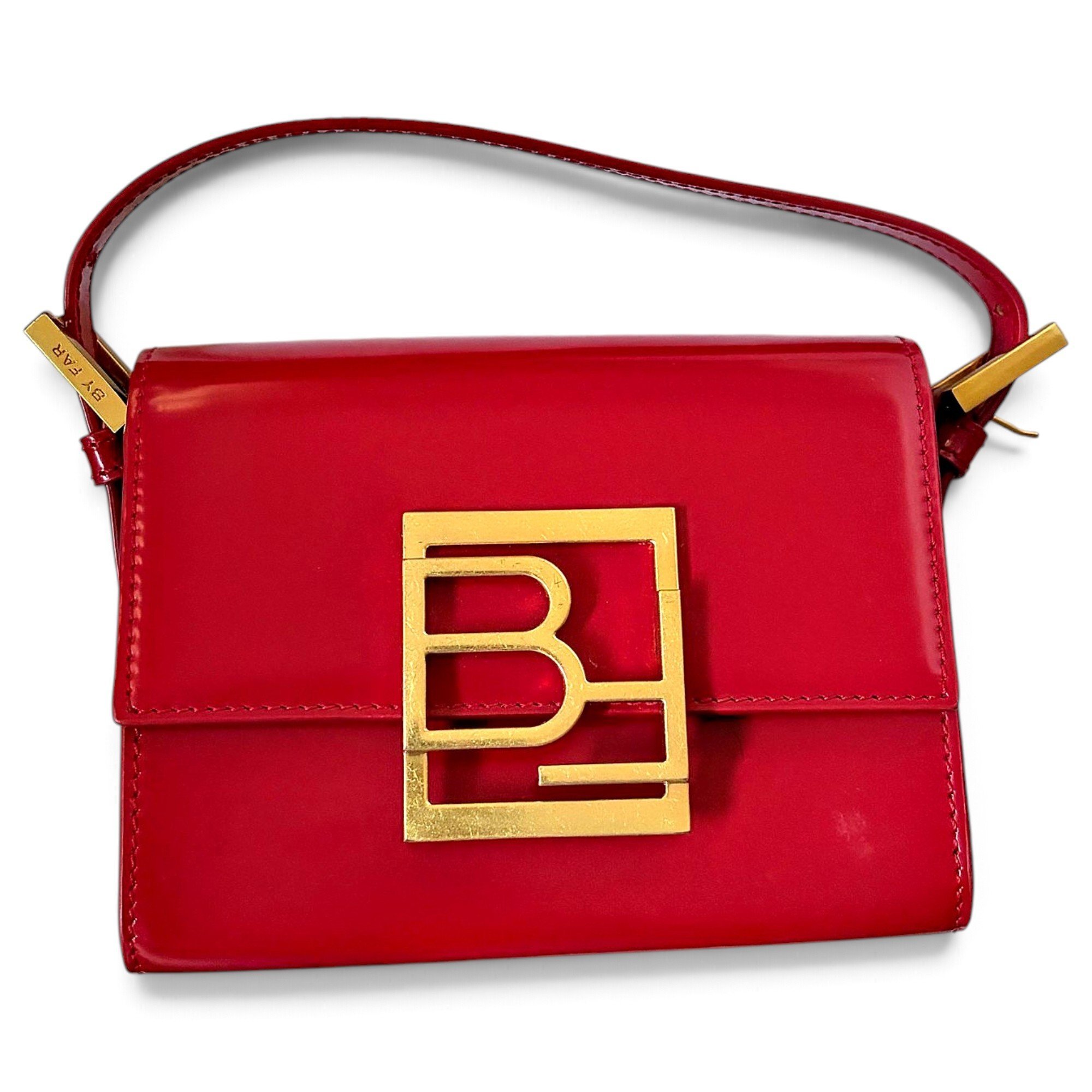 Patent leather handbag
