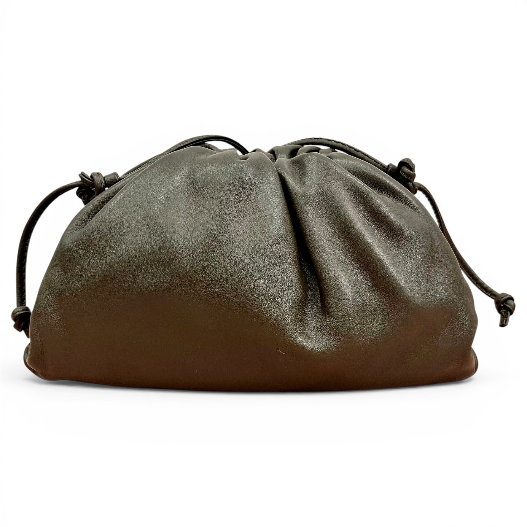 Pouch leather handbag