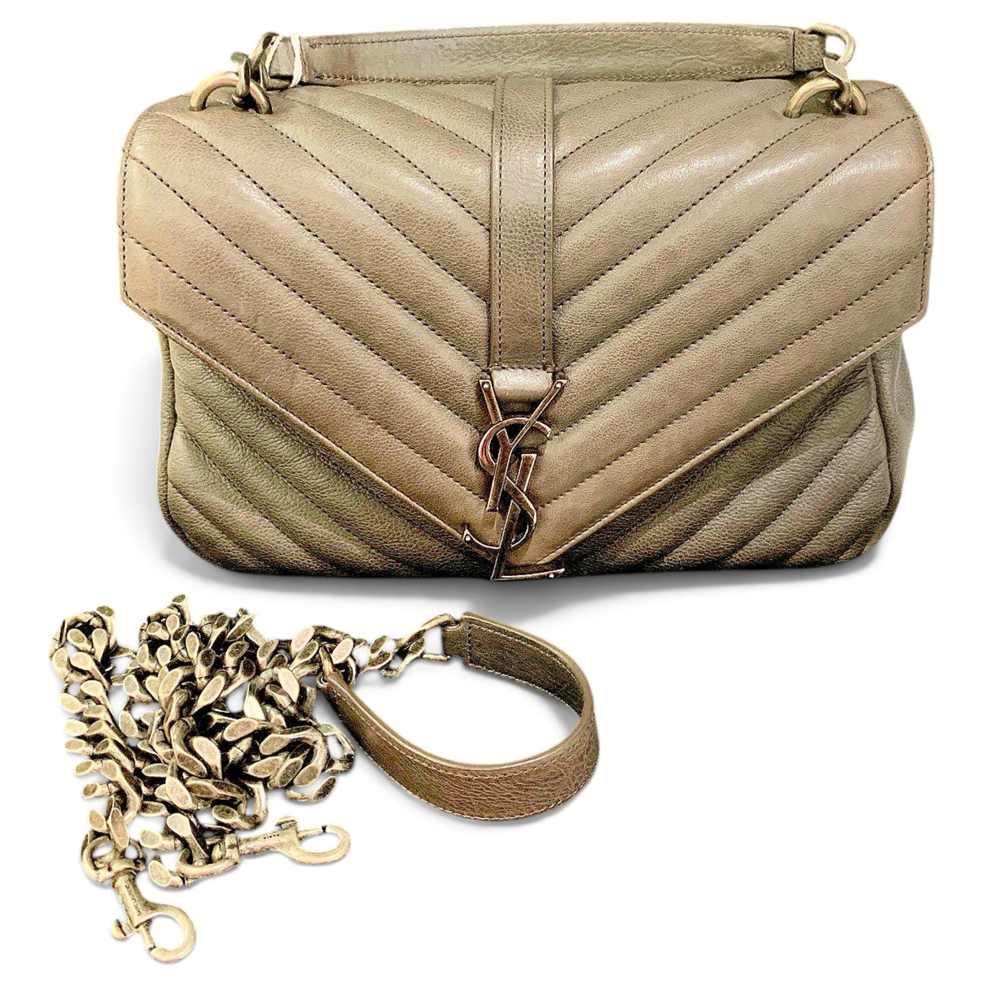 Collége monogramme leather handbag