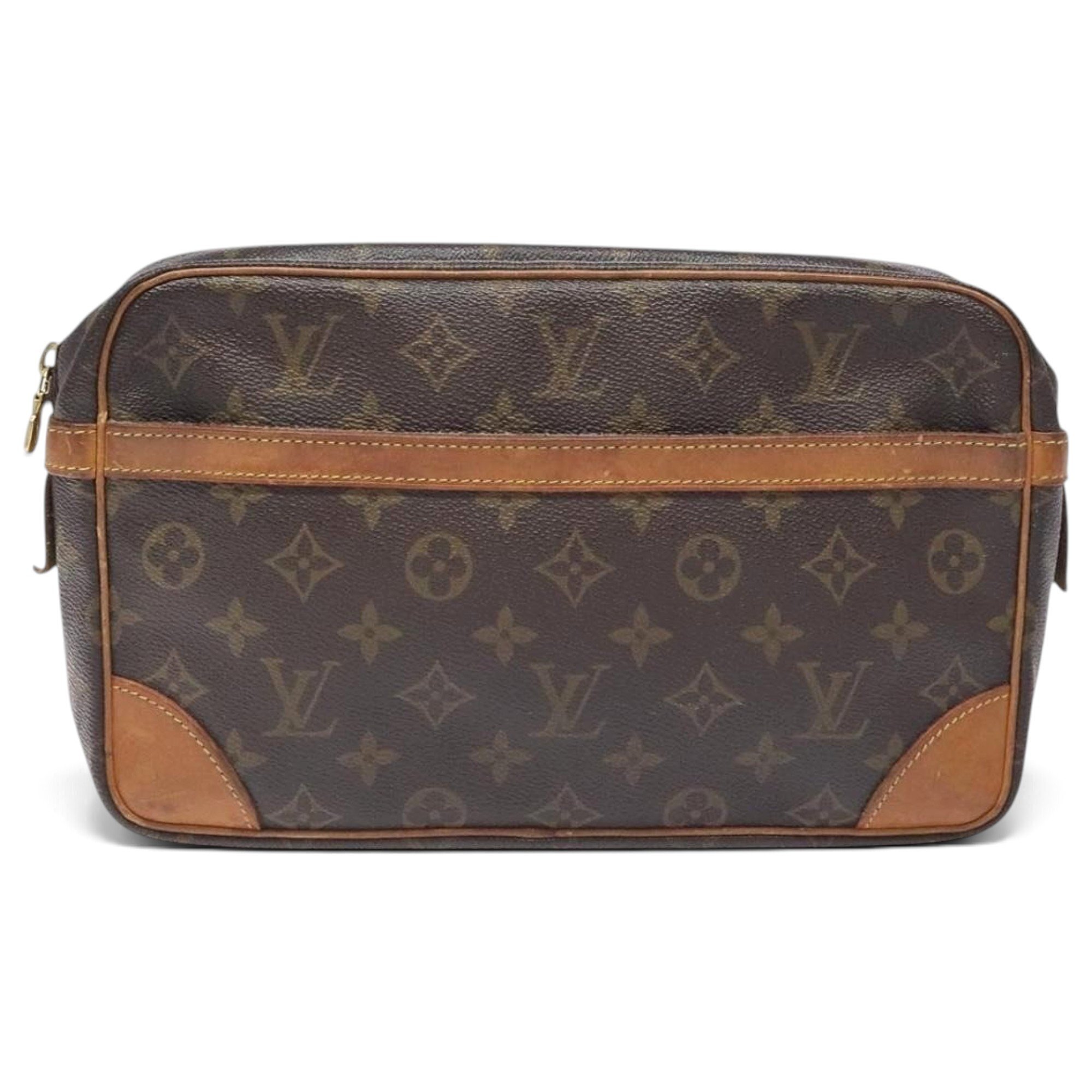 Leather clutch bag
