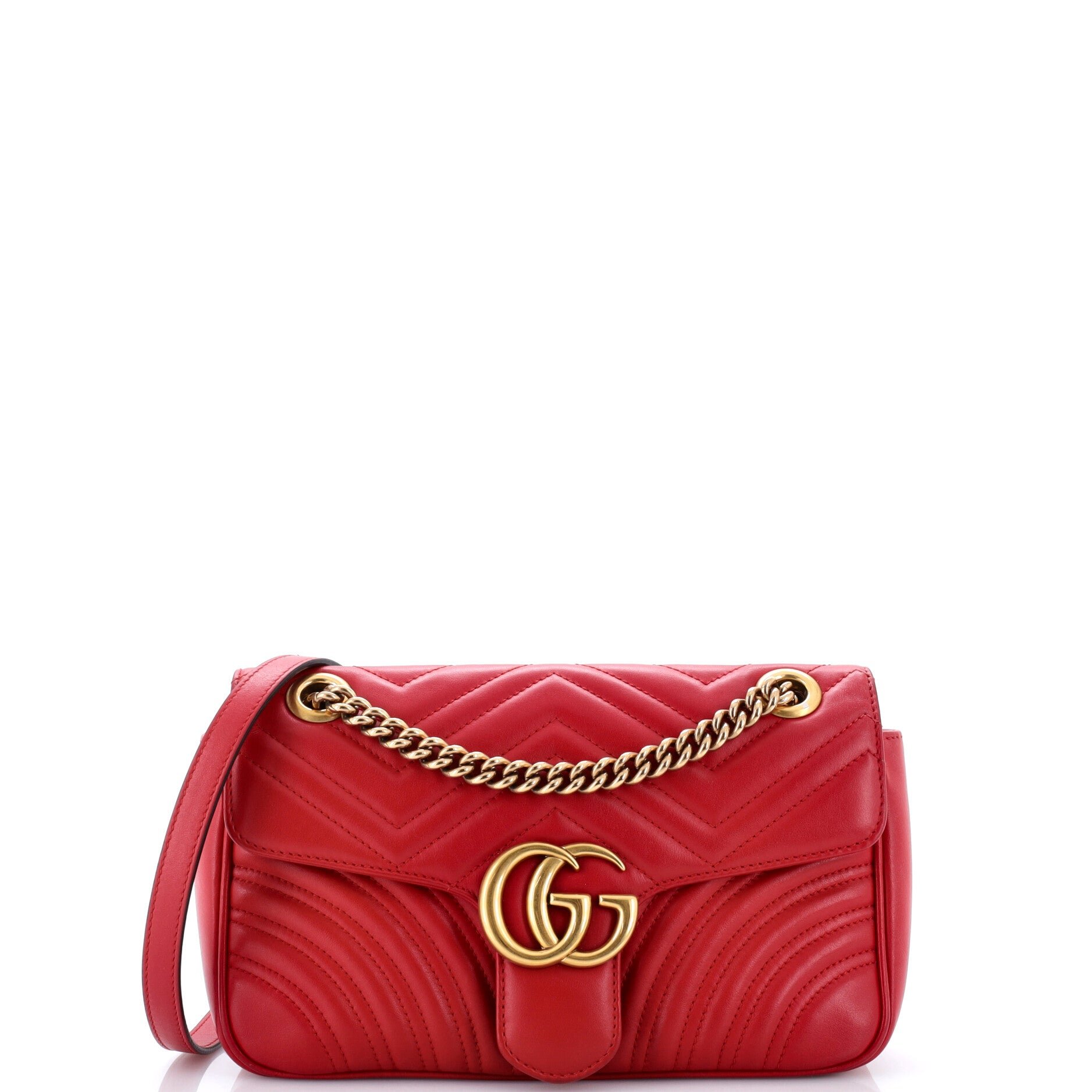 GG Marmont Flap Bag Matelasse Leather Small