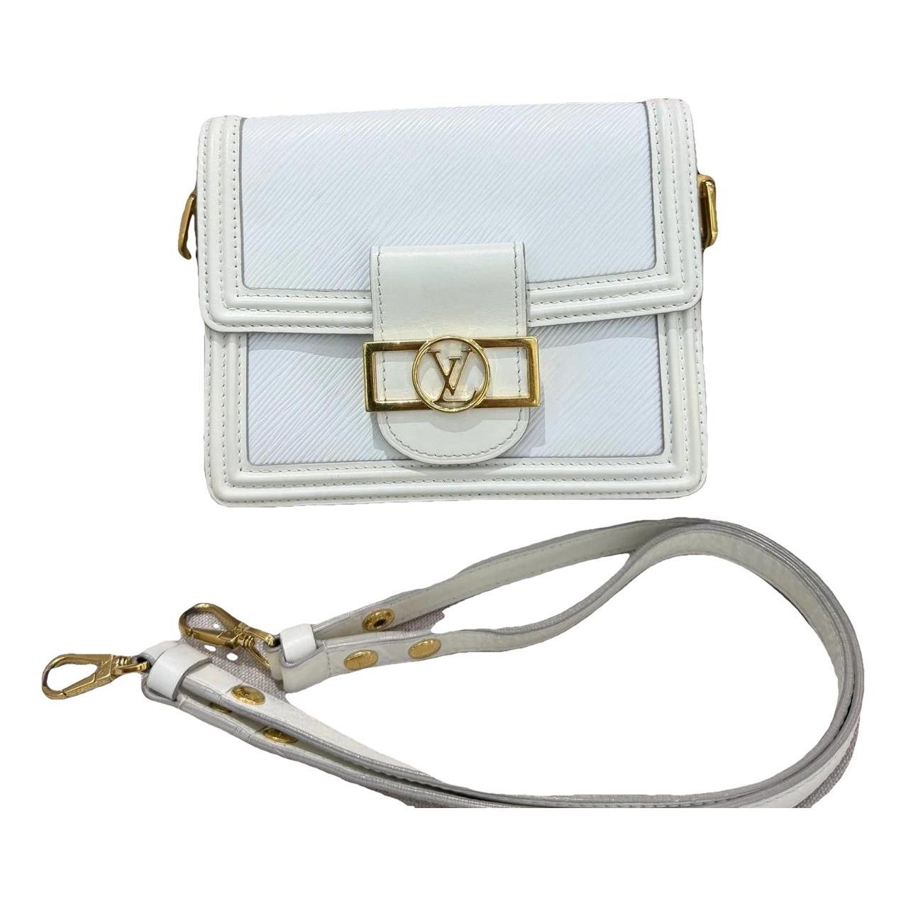 Dauphine leather crossbody bag