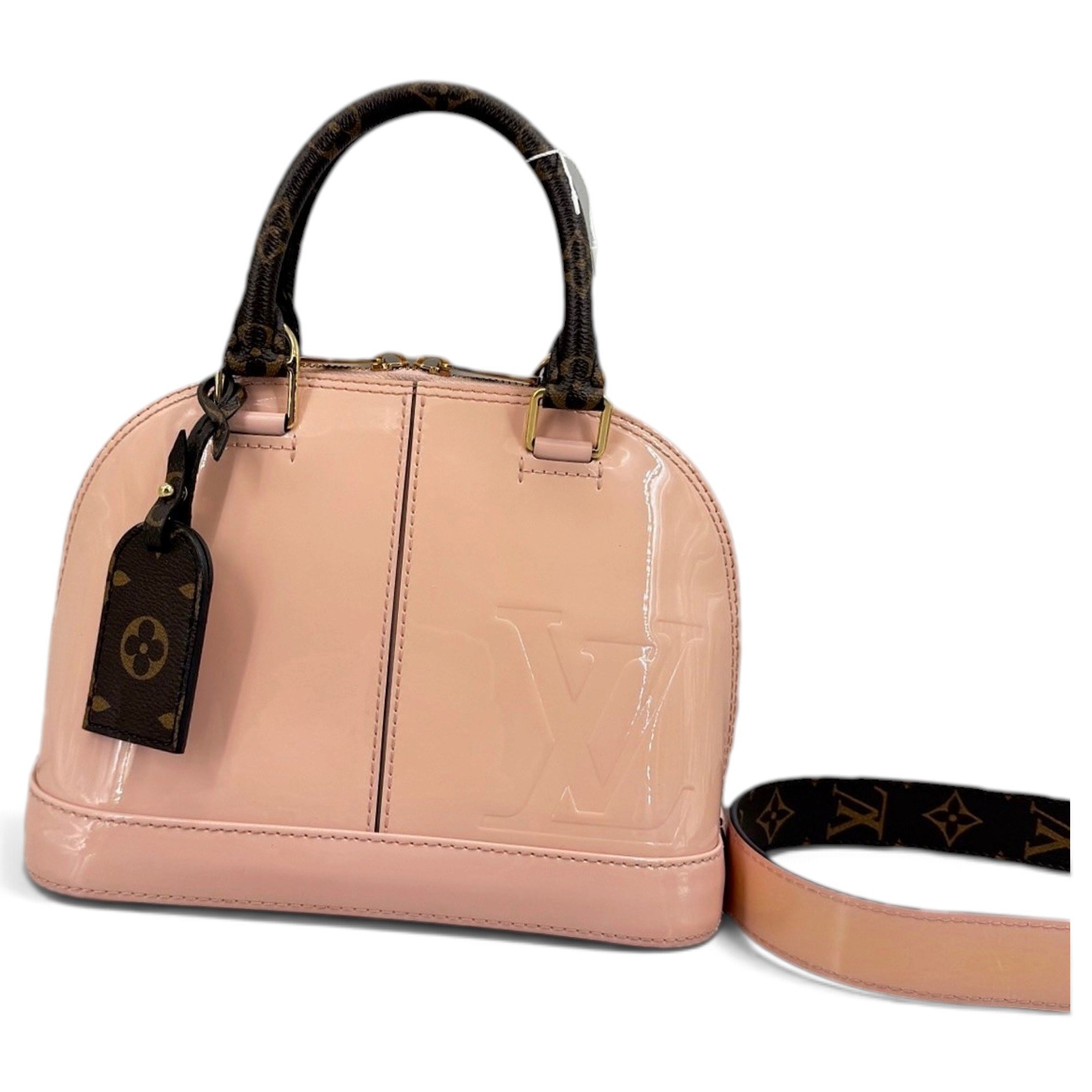 Alma BB patent leather handbag