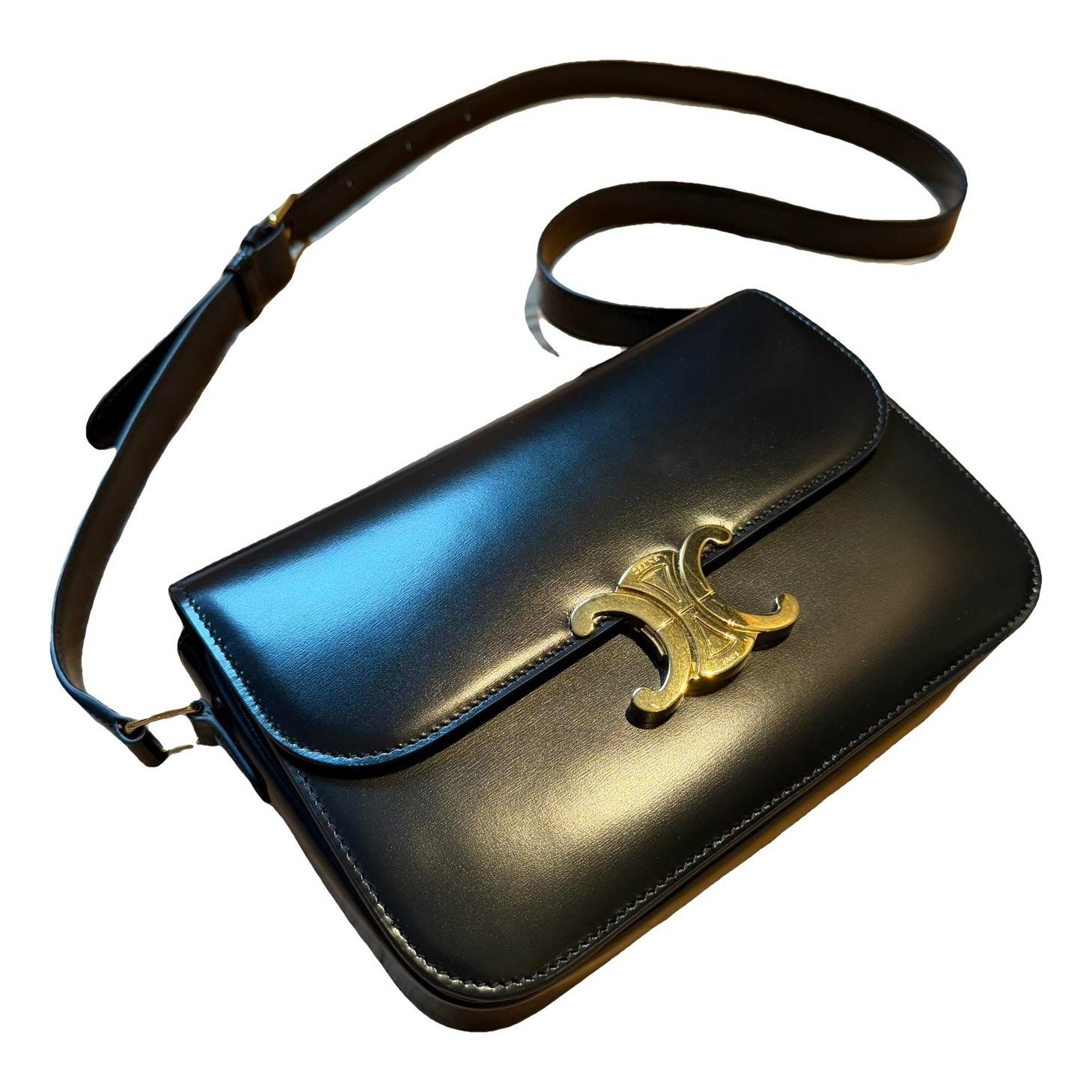 Triomphe leather handbag