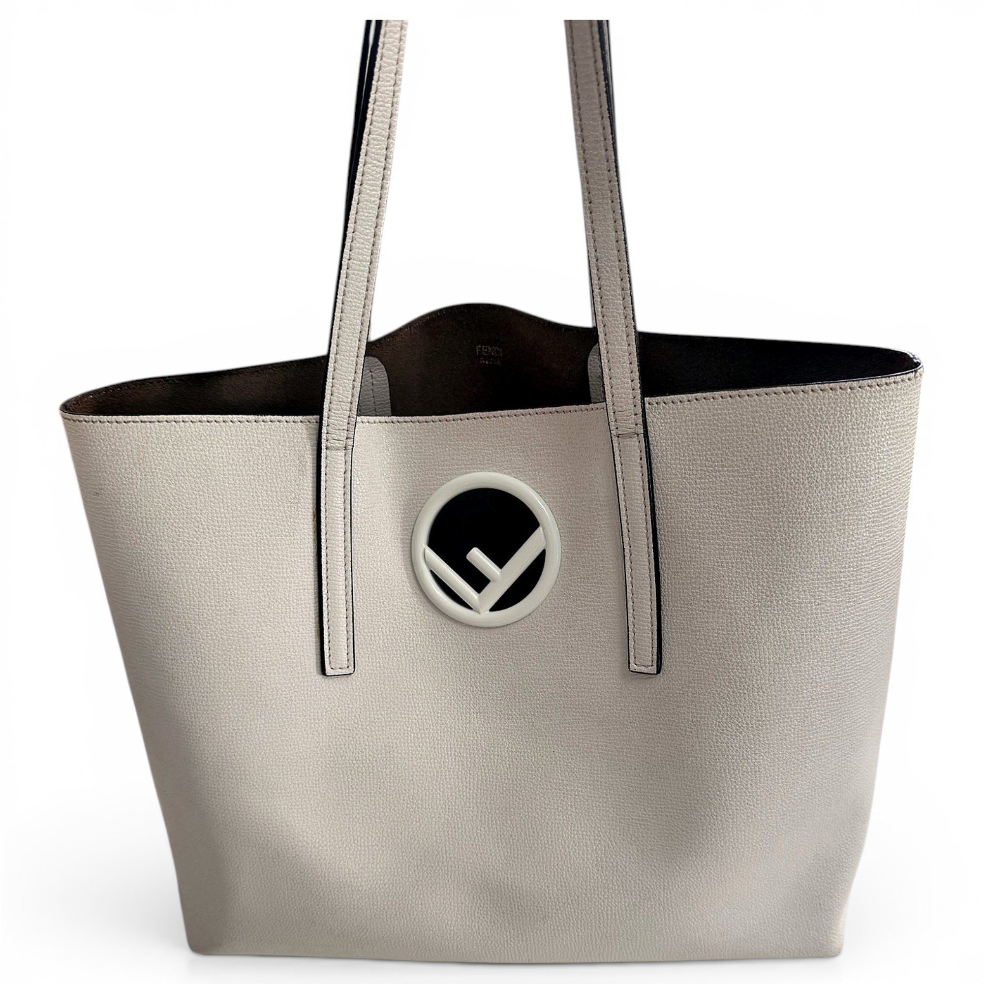 Logo Shopper Tote leather tote