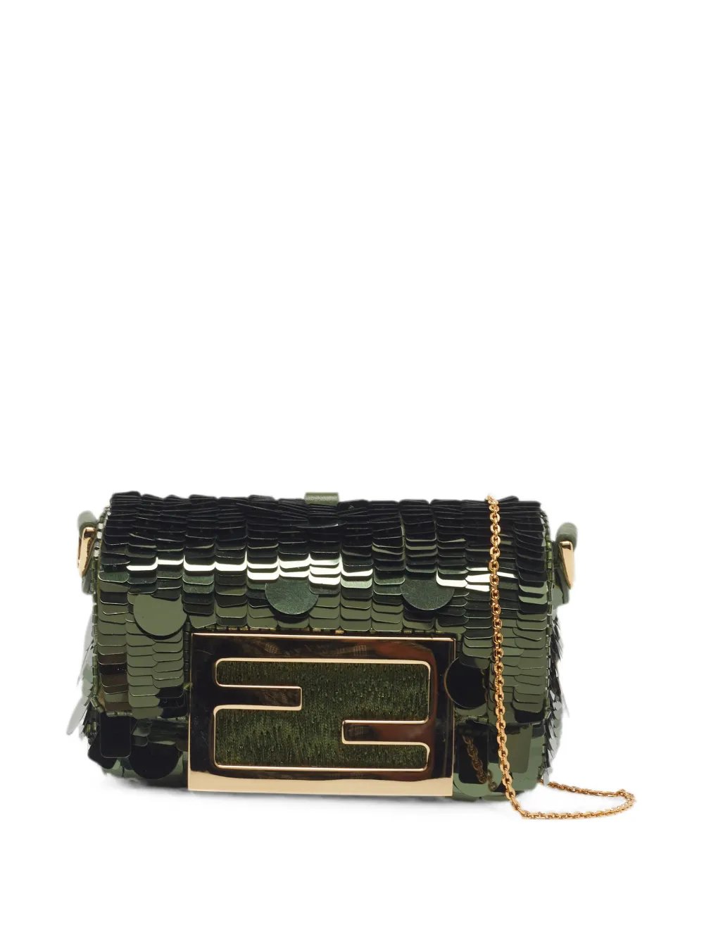 nano Baguette sequin mini bag