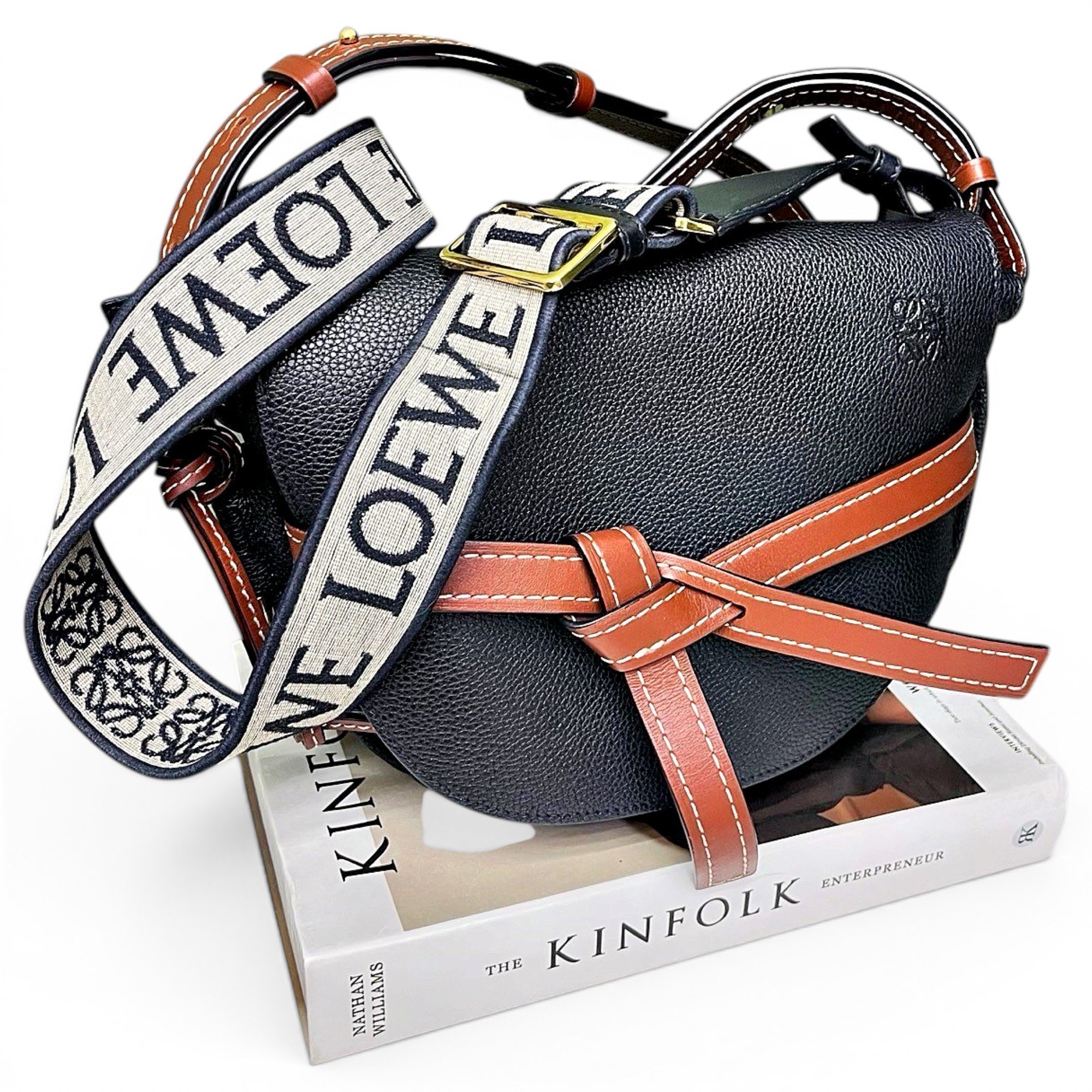 Gate leather crossbody bag