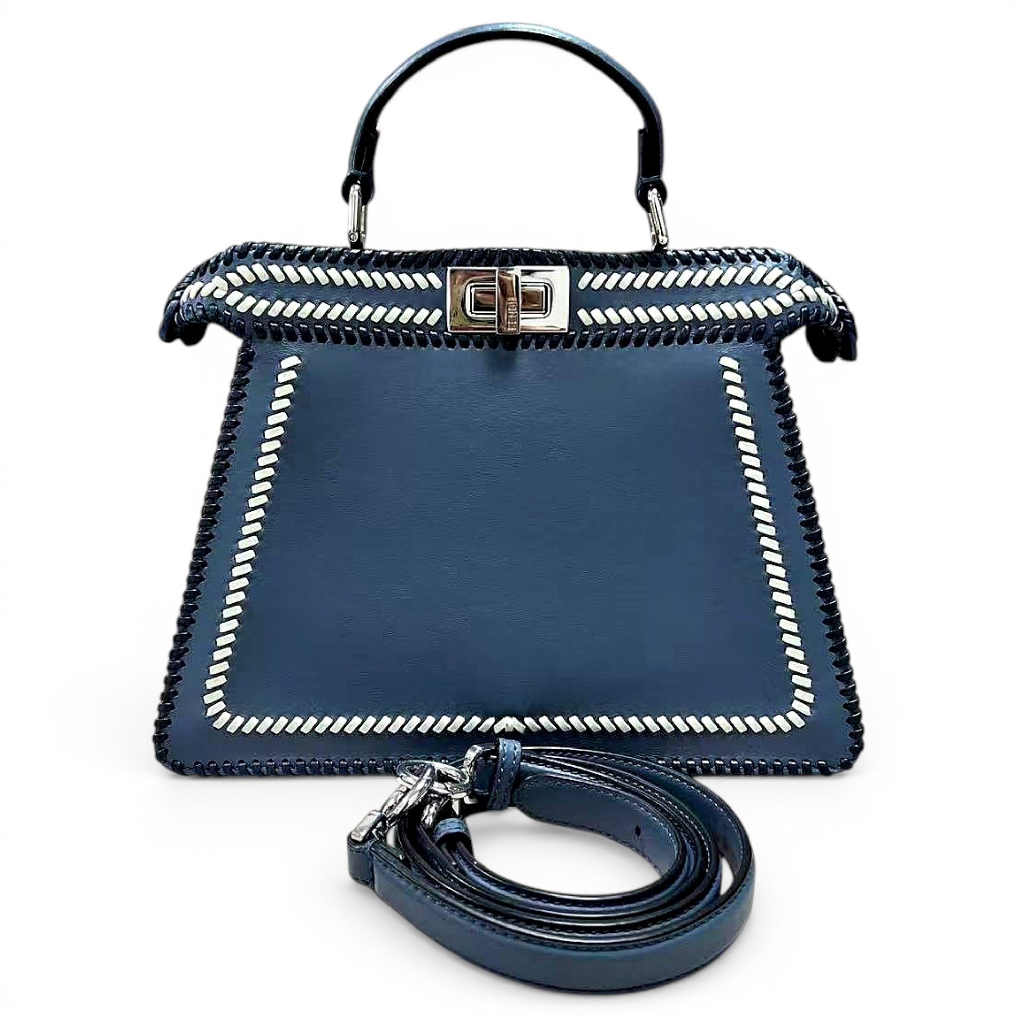 Peekaboo leather handbag