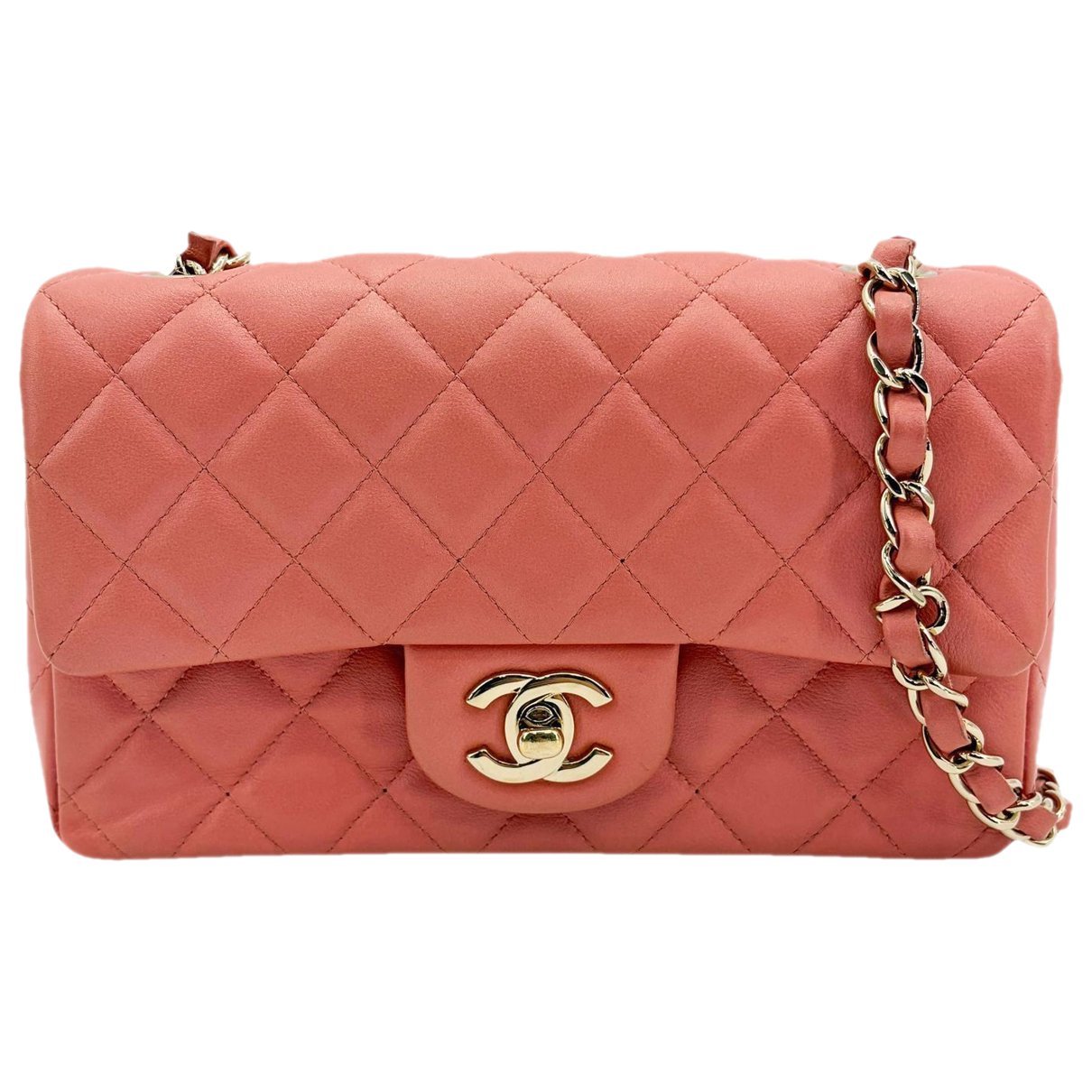 Leather clutch bag