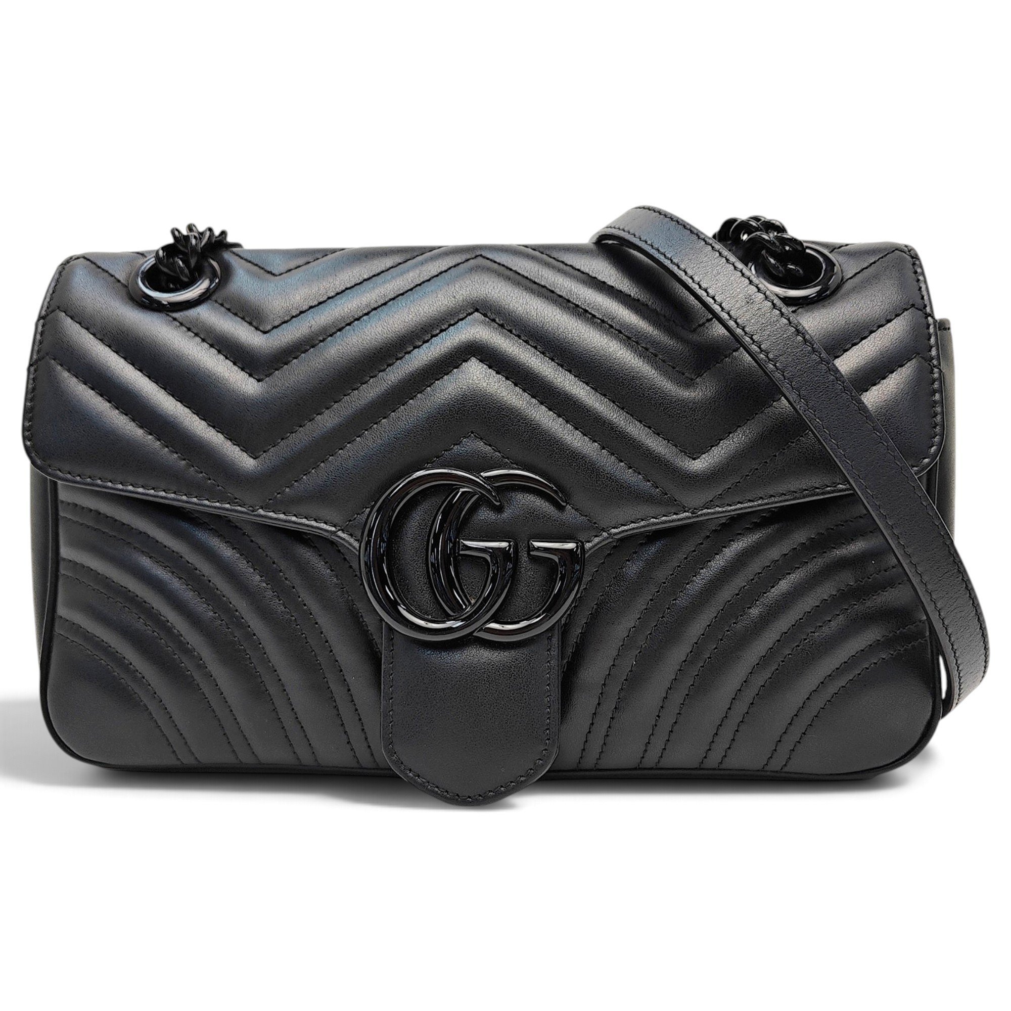 GG Marmont Flap leather crossbody bag