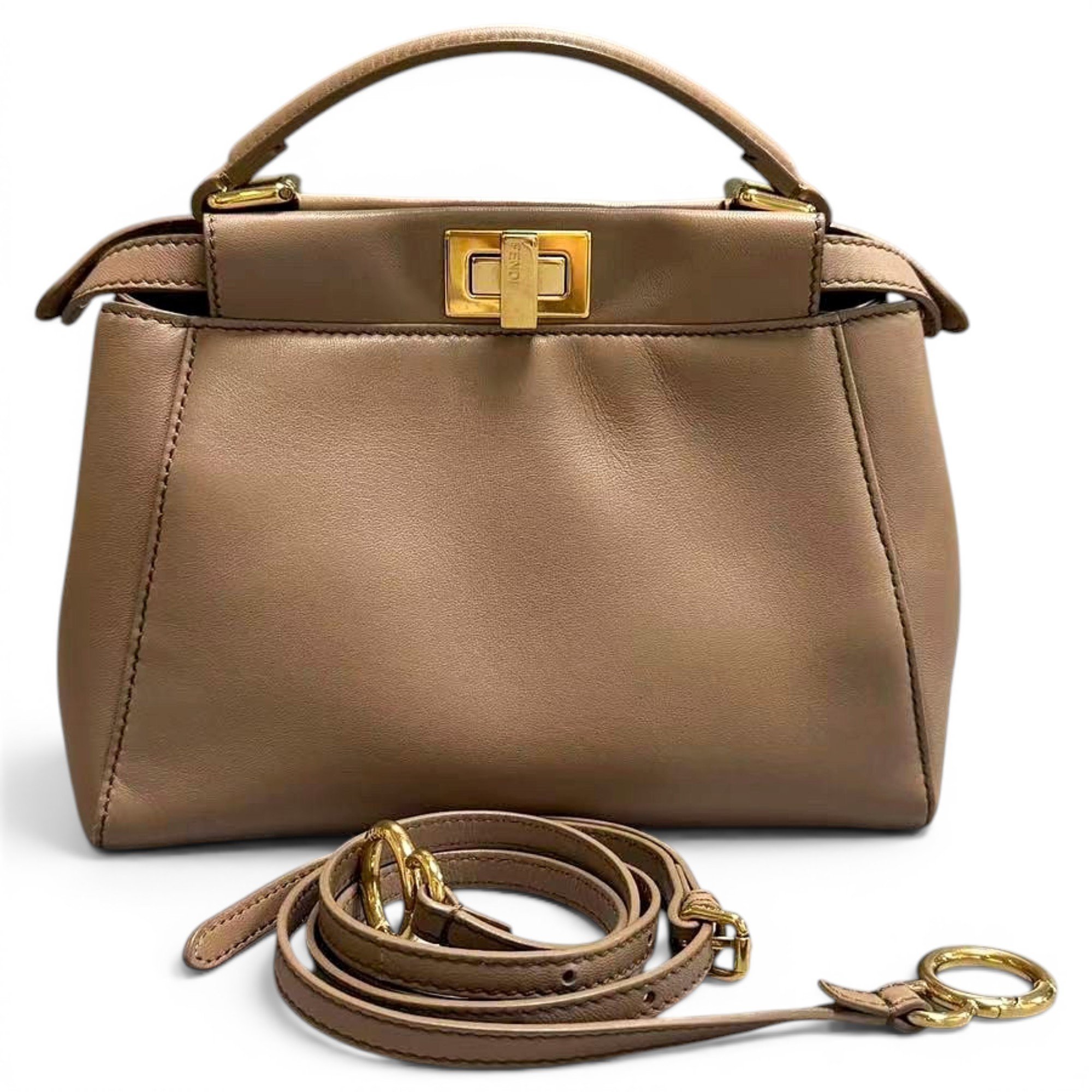 Peekaboo leather handbag