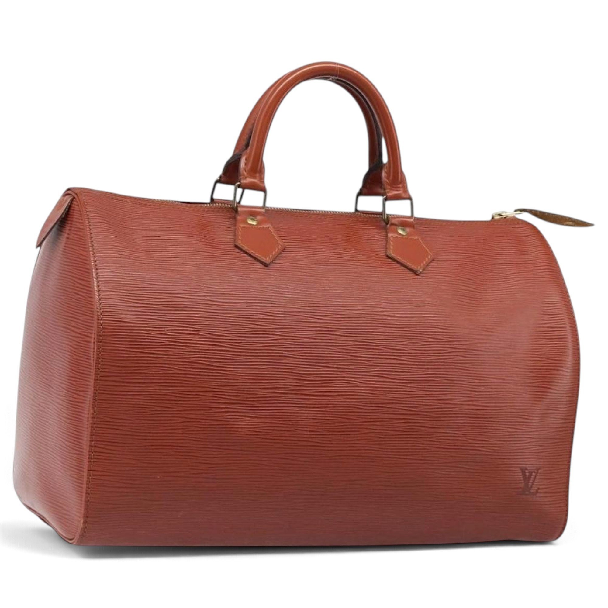 Speedy leather handbag