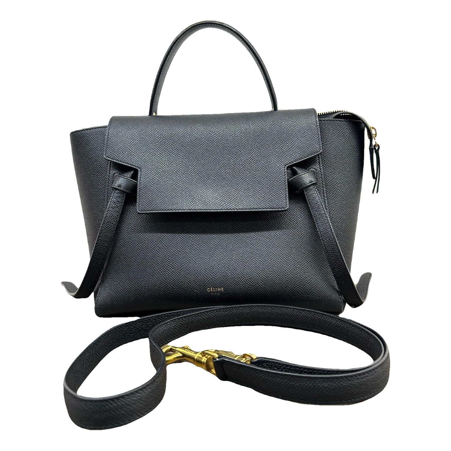 Belt leather handbag