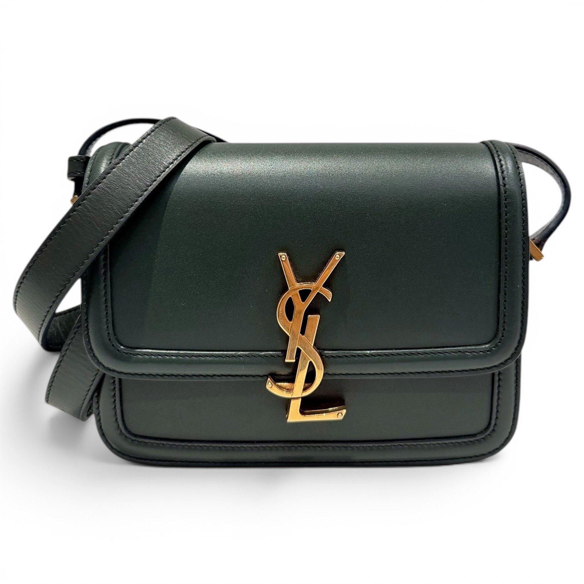 Solférino leather handbag