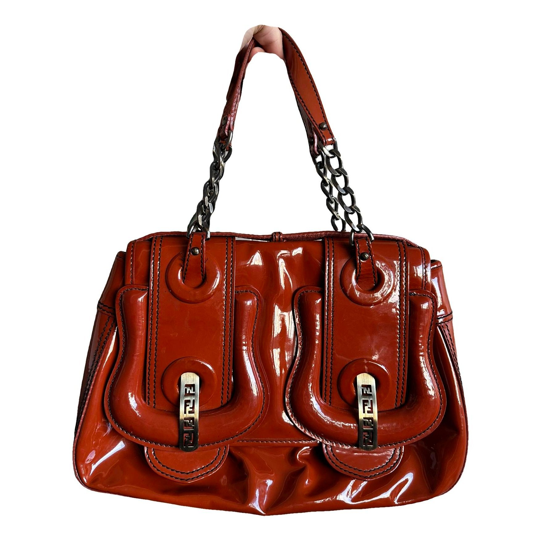 Bag patent leather handbag