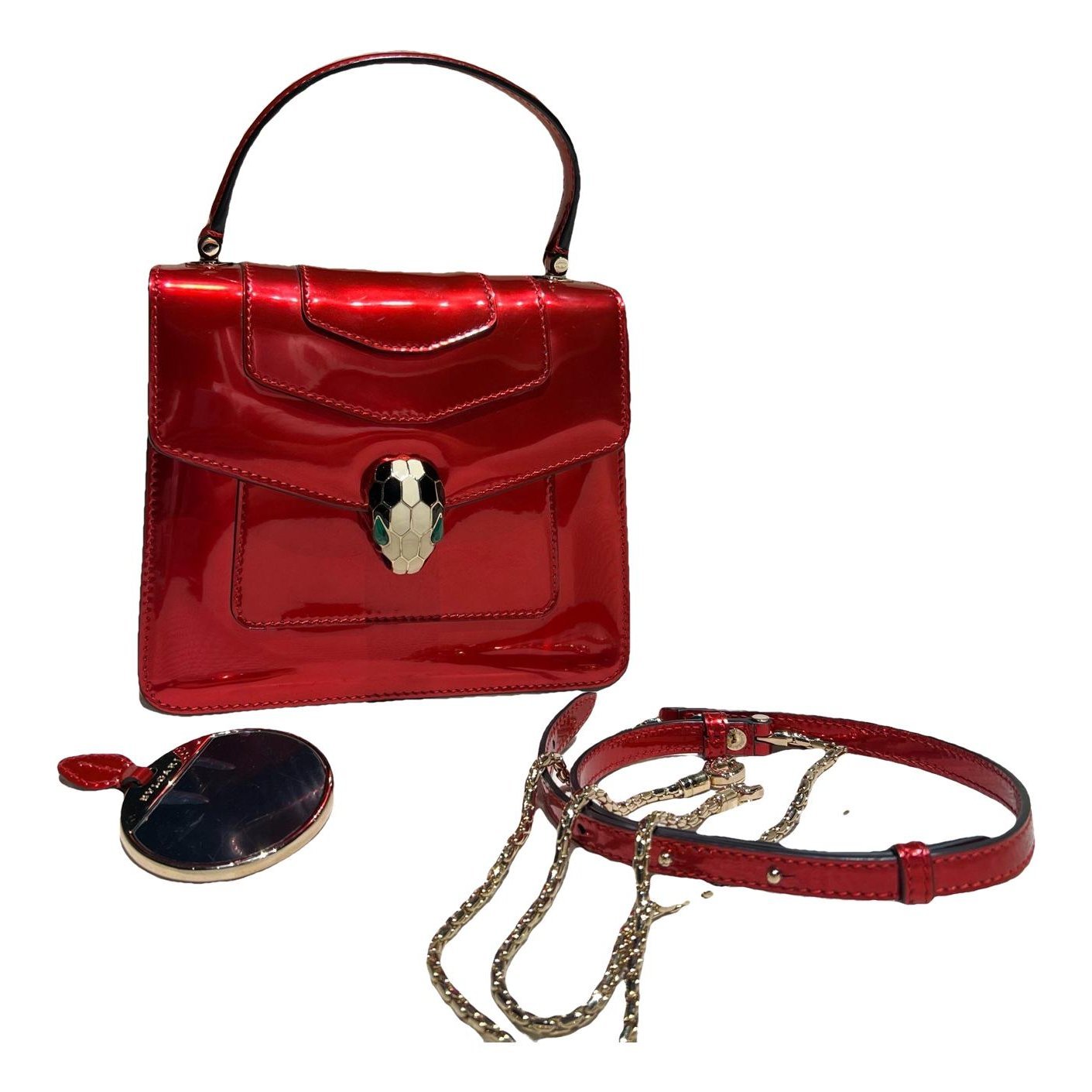 Serpenti leather handbag