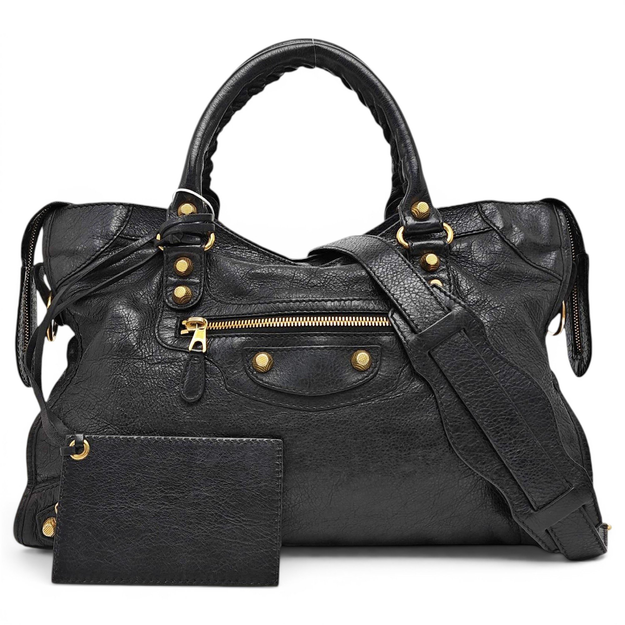 City leather crossbody bag