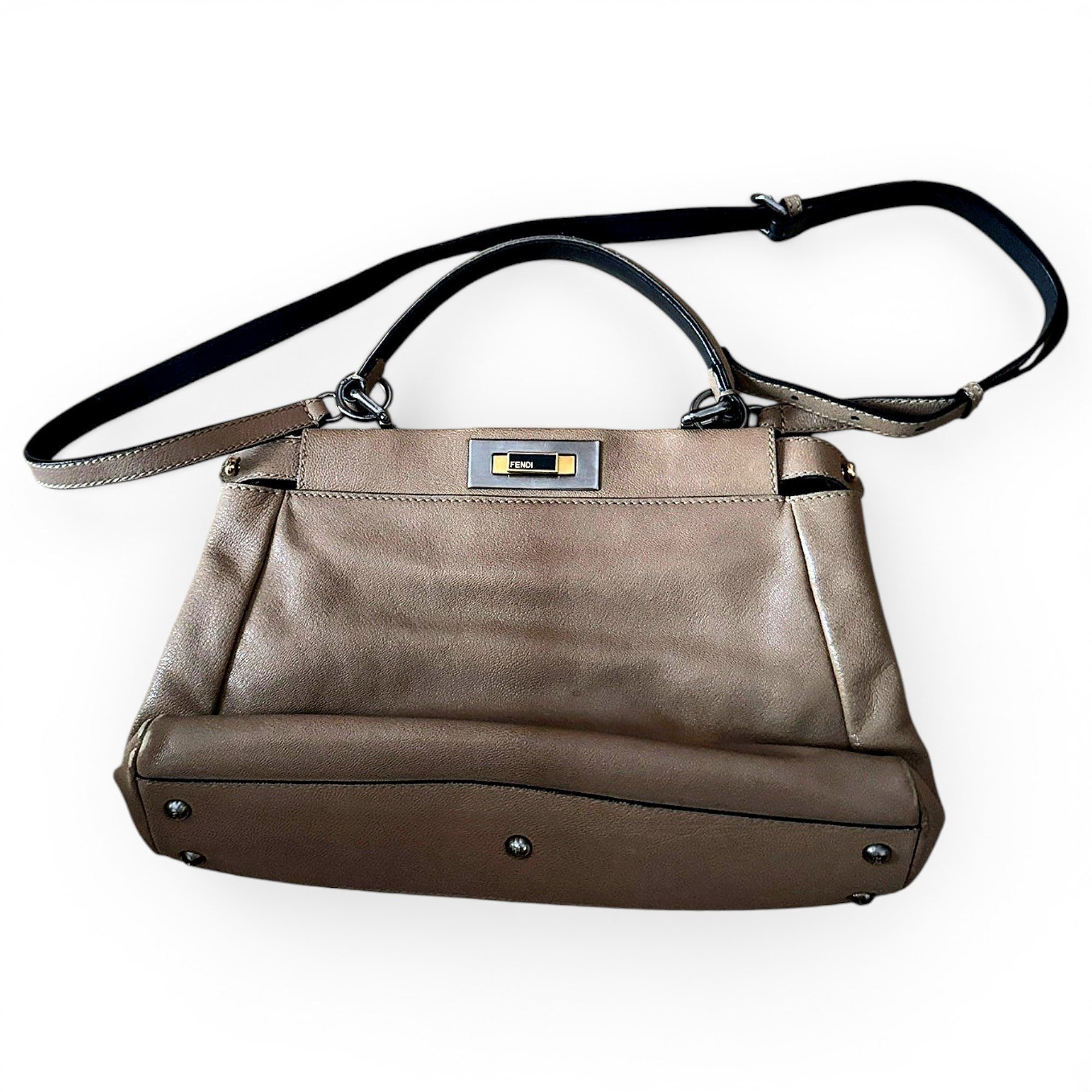 Fendi Peekaboo leather handbag
