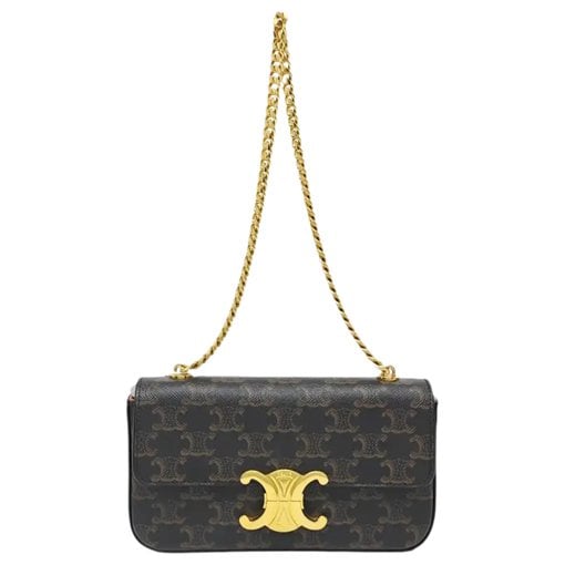Triomphe leather handbag