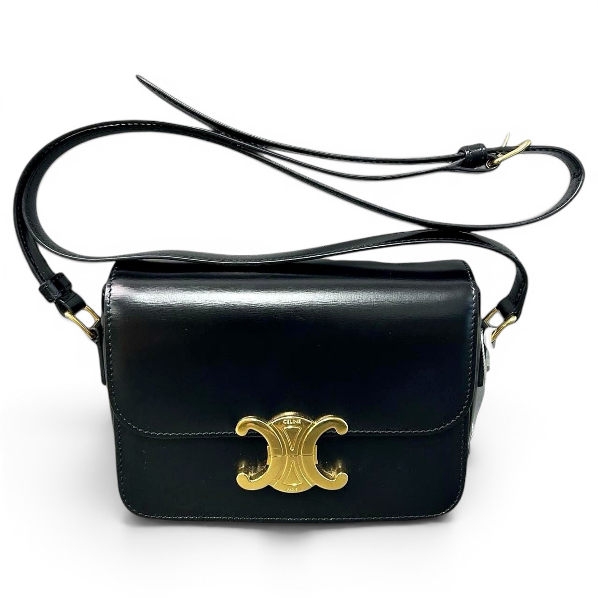 Triomphe leather handbag
