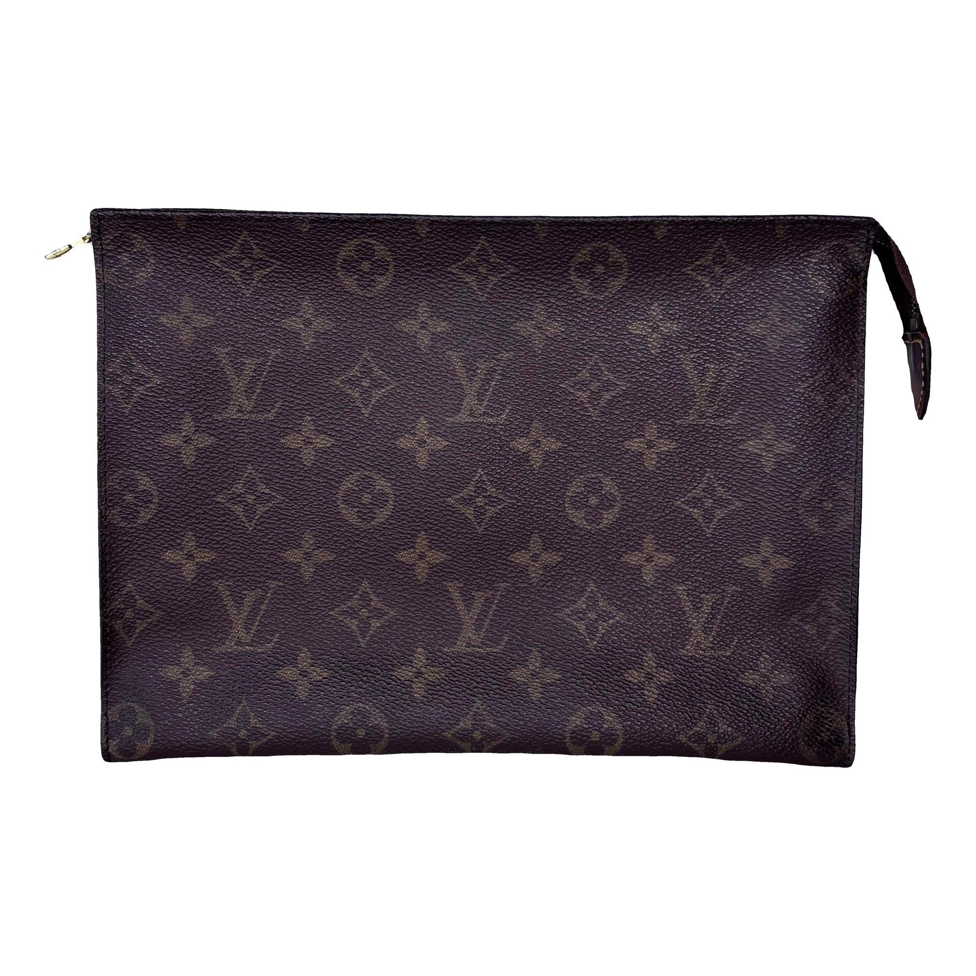 Leather clutch bag