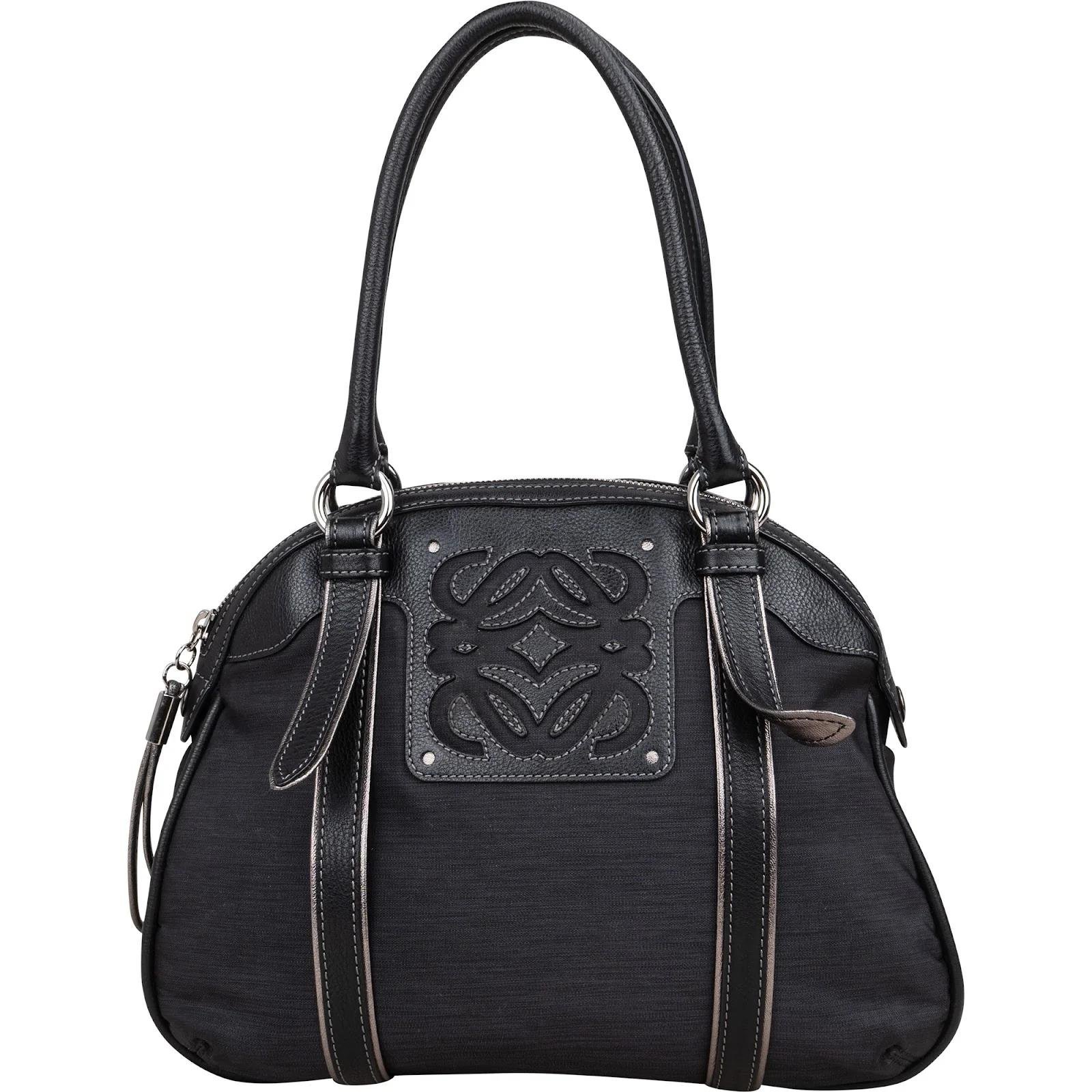 Anagram leather handbag