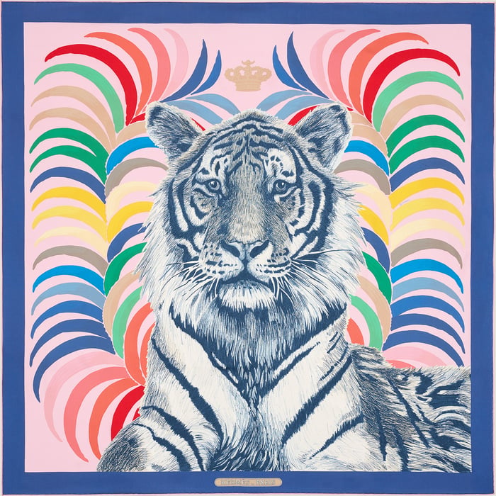 Tigre Royal 더블 페이스 스카프 90