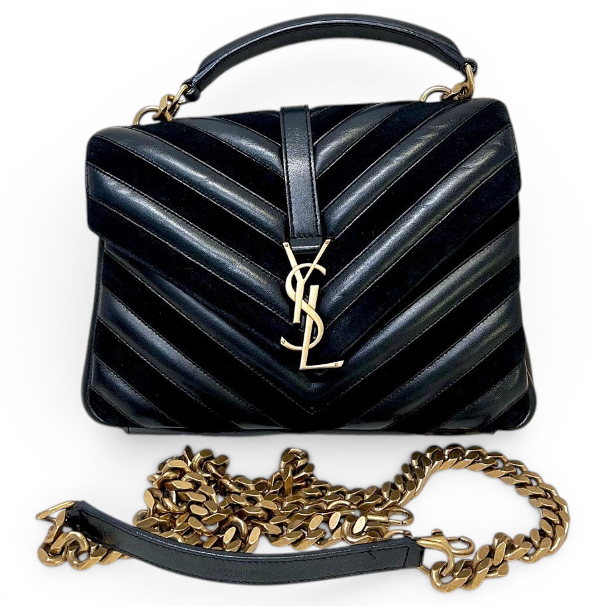 Collége monogramme leather handbag