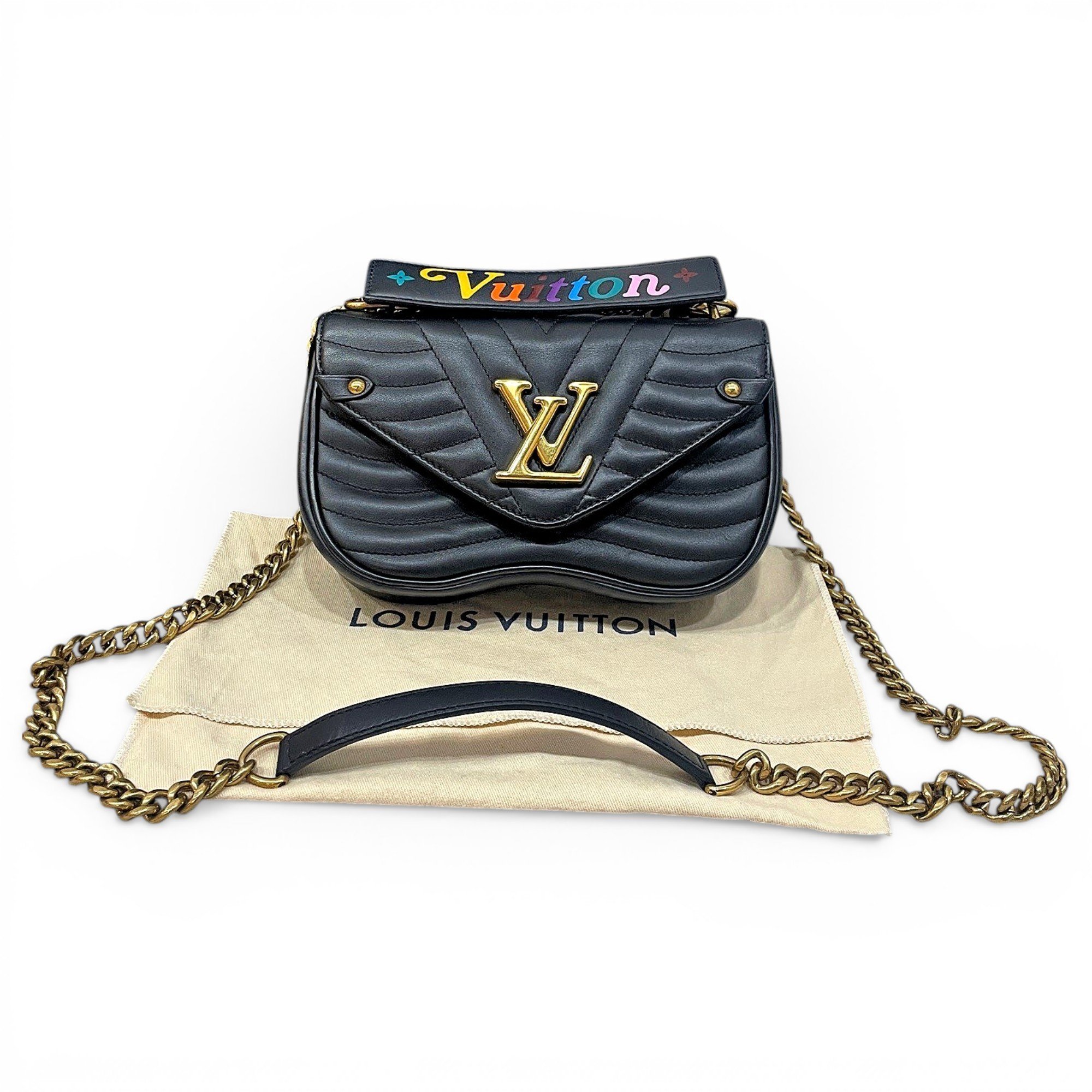 New Wave leather handbag