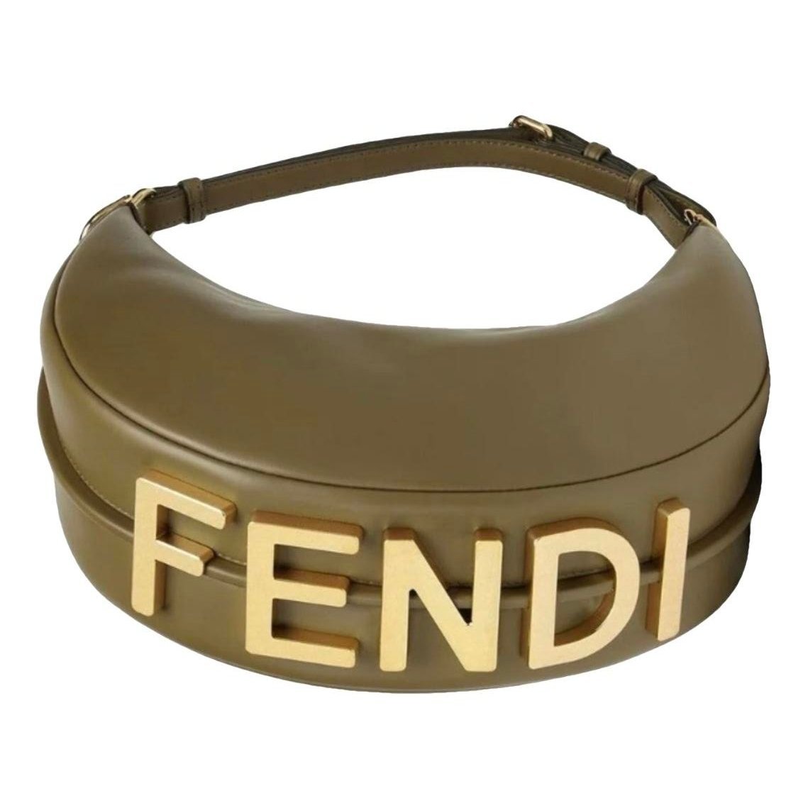 Fendigraphy leather handbag