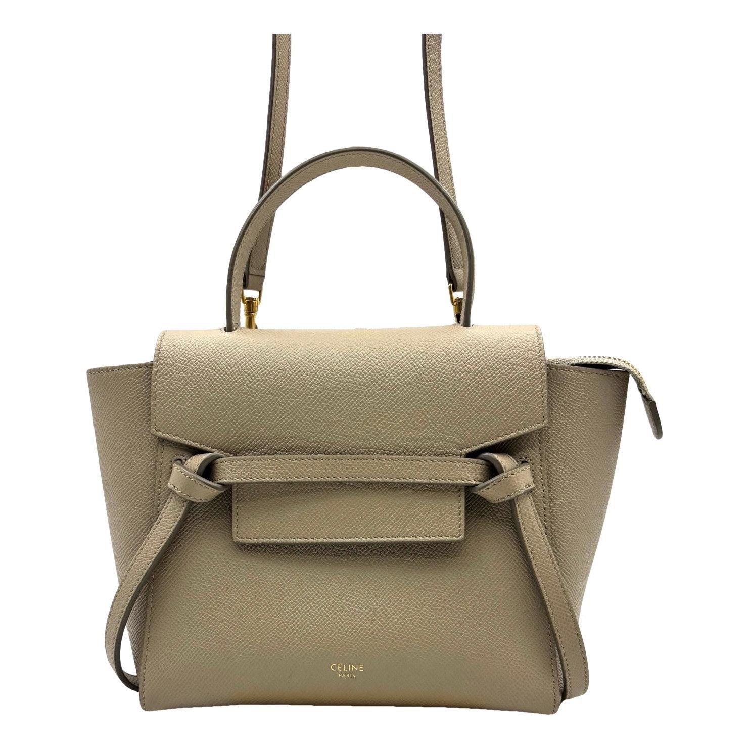 Belt leather handbag