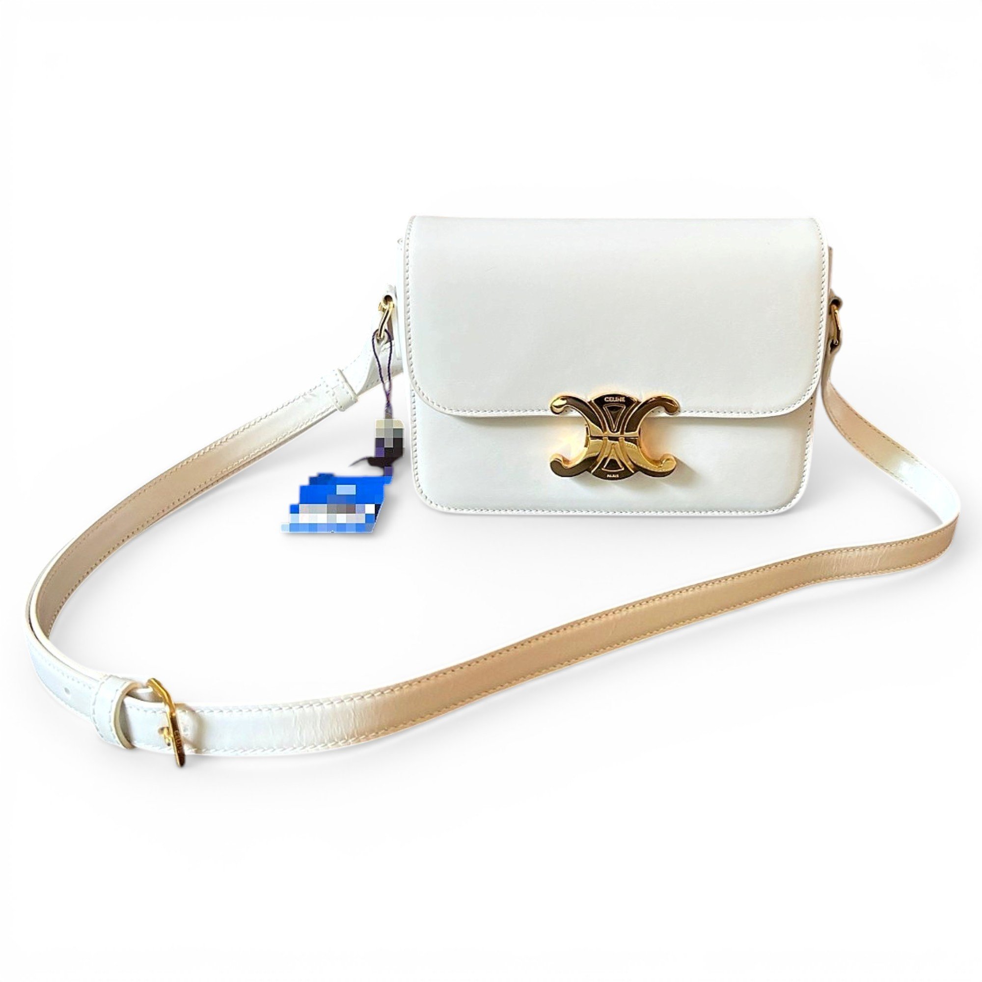 Triomphe leather handbag