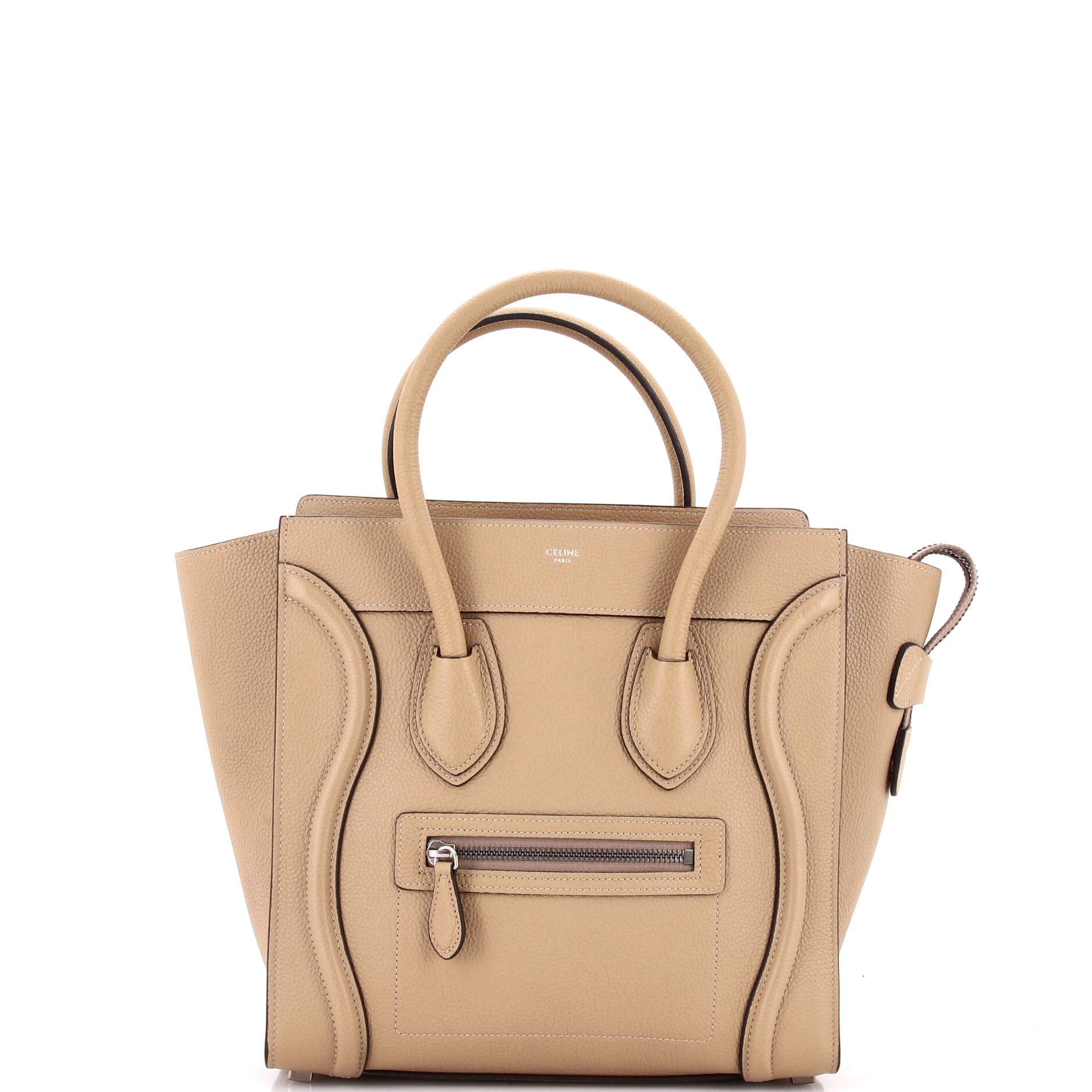 Celine Luggage Bag Grainy Leather Micro
