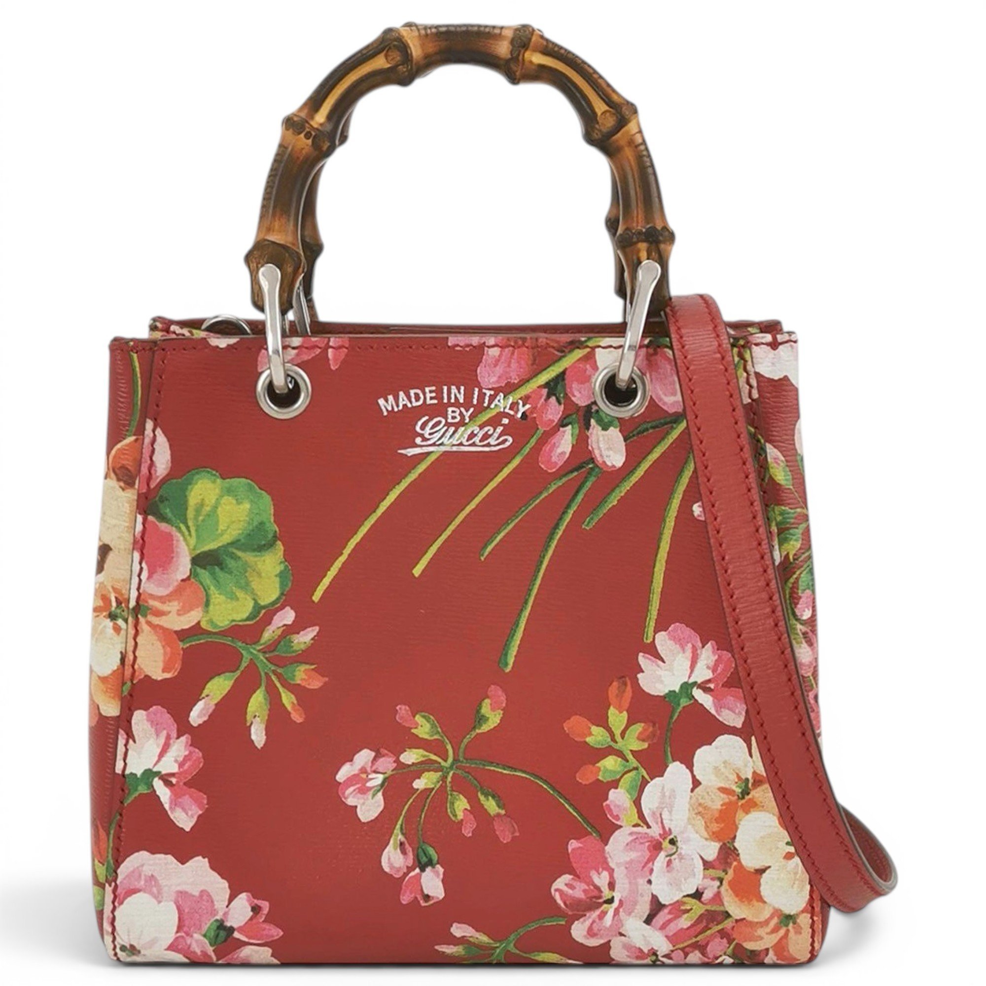 Bamboo leather handbag