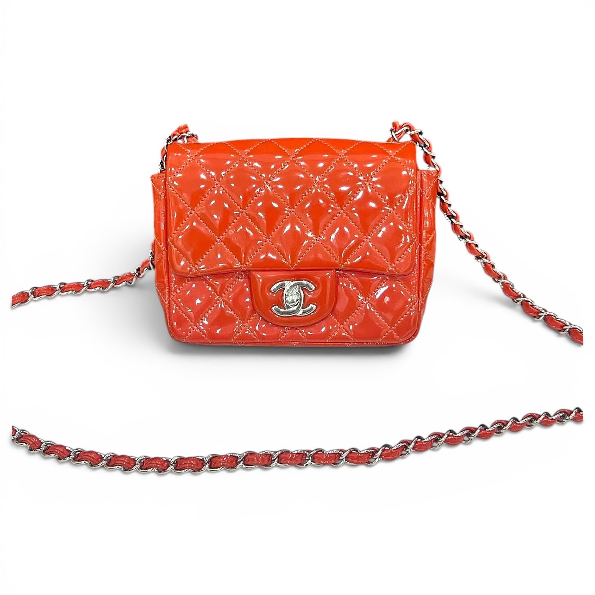 Patent leather mini bag