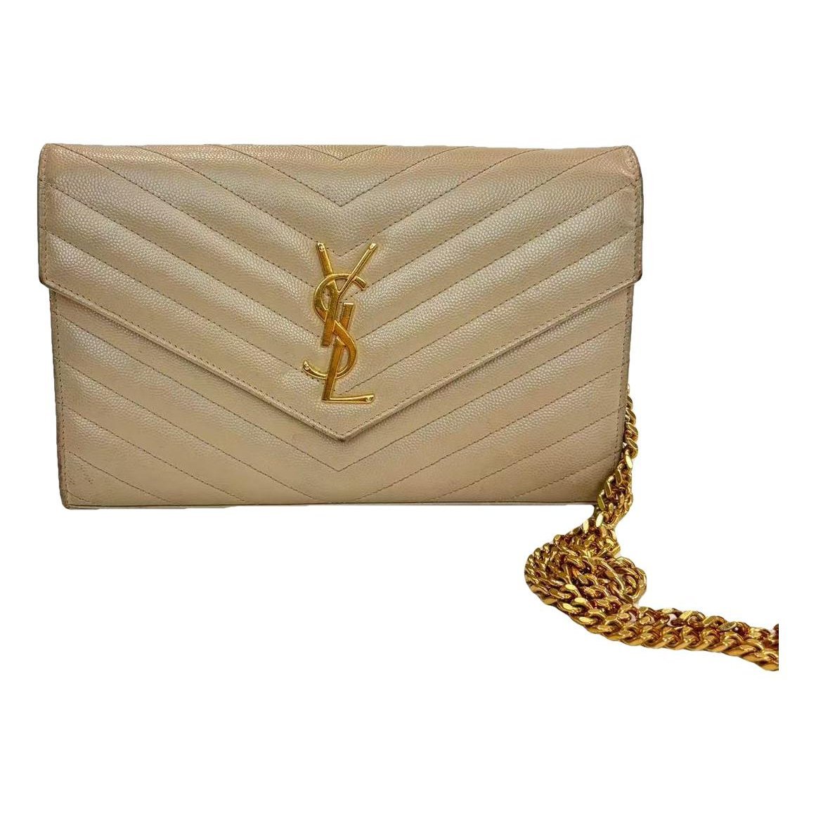 Envelope leather handbag