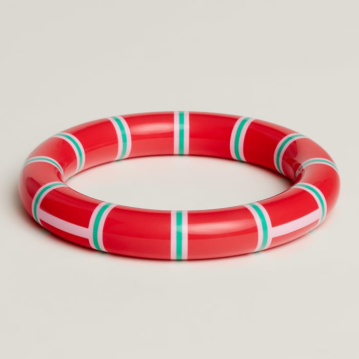 Tropique Orange H Equipe Nautique Bangle, Large Model