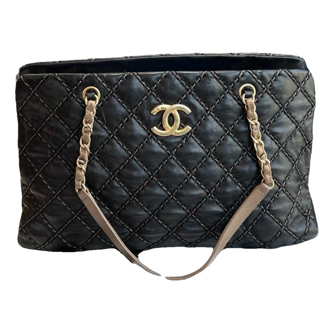 Executive leather tote