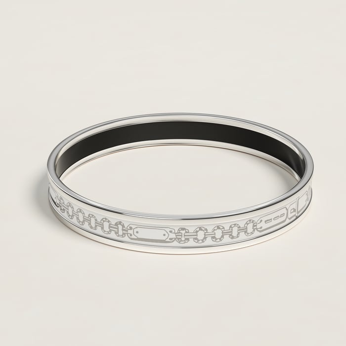 Orfèvre Blanc Platine Blanc Bijoux Chaines Bangle