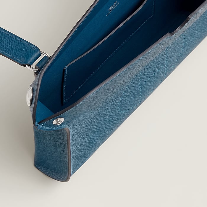 Deep Blue Hermès Videpoches Bag