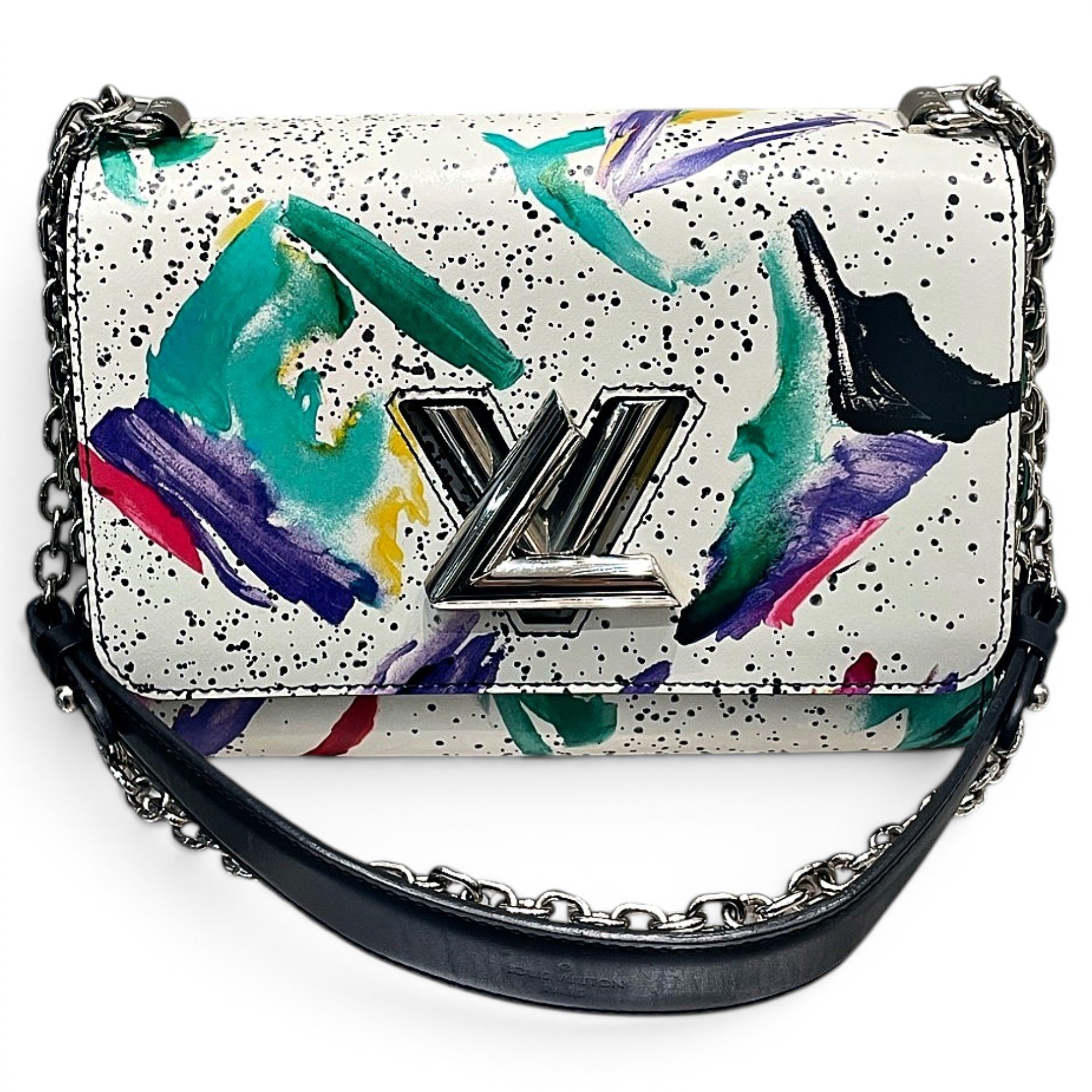Twist leather crossbody bag