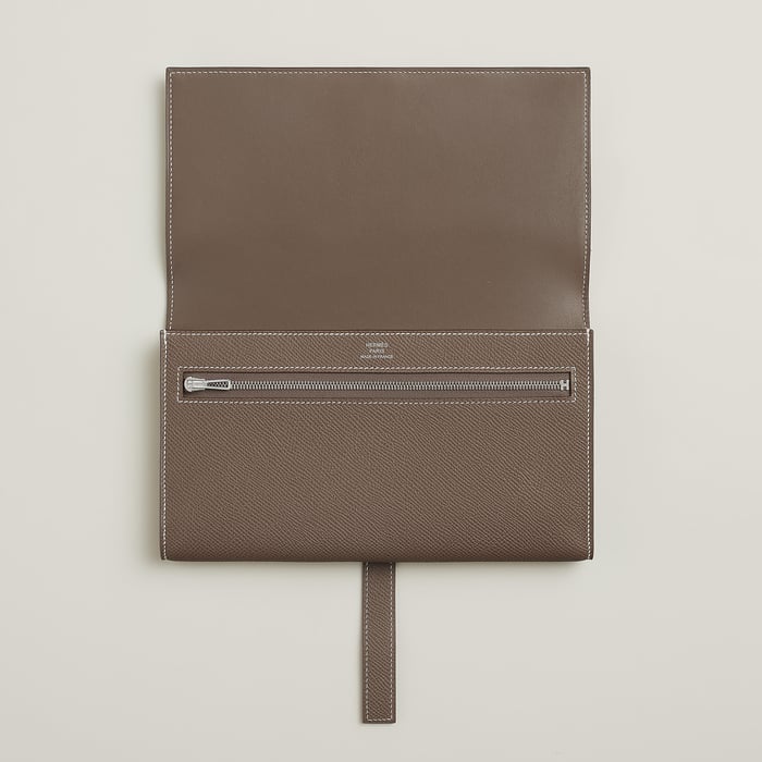 Étoupe New H Passant Toutenmain Wallet