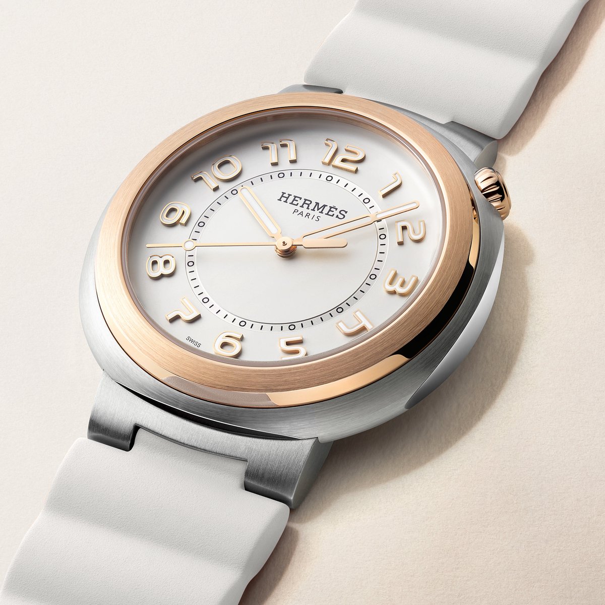 Sans Coloris Hermès Cut Watch, Large Model, 36 mm