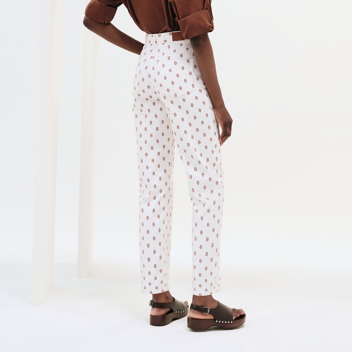 Marron Fauve "Chaine d'Ancre" Pleated Pants