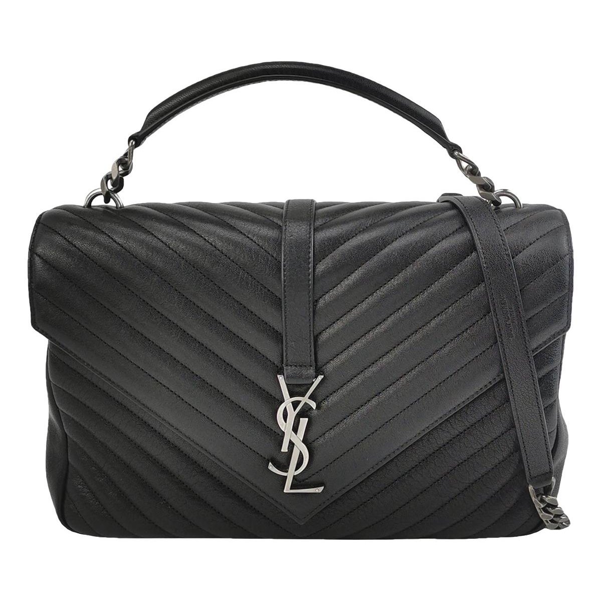 Collége monogramme leather handbag