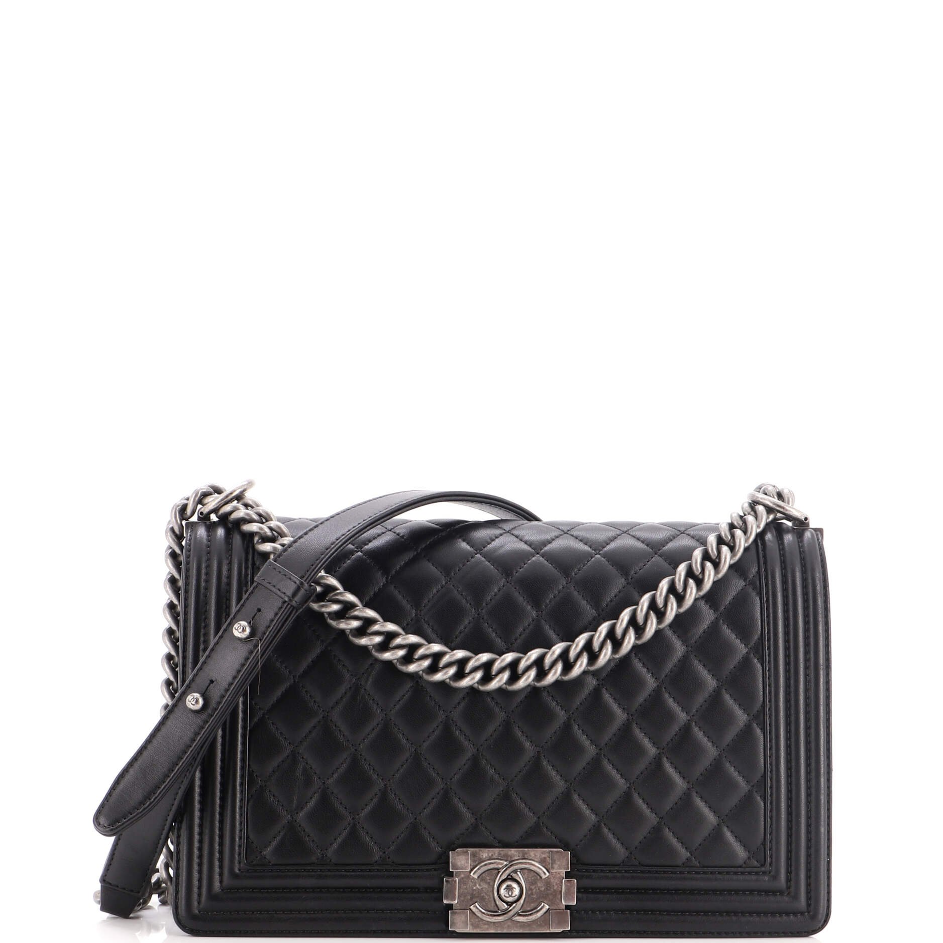 Boy Flap Bag Quilted Lambskin New Medium