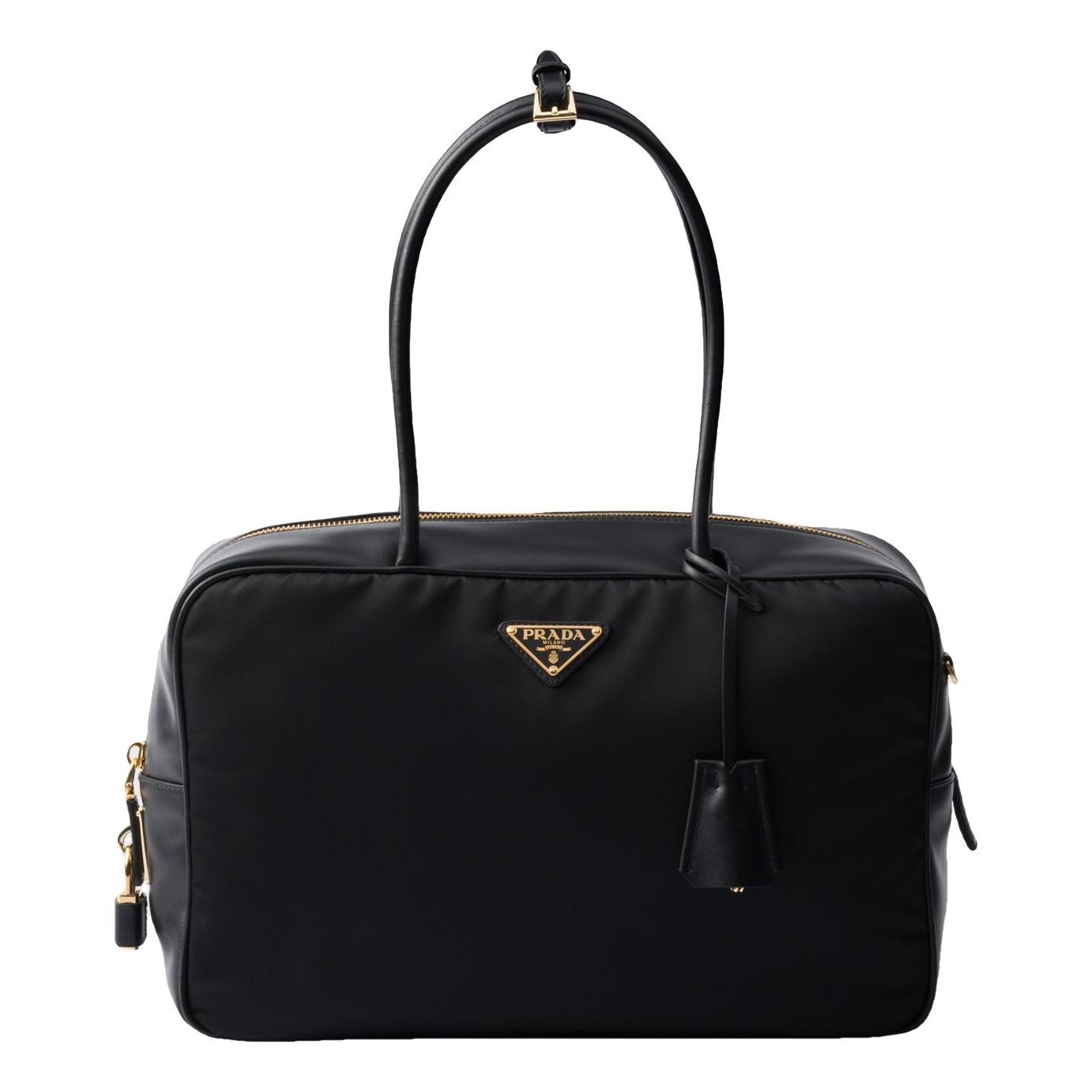 Re-Nylon leather tote