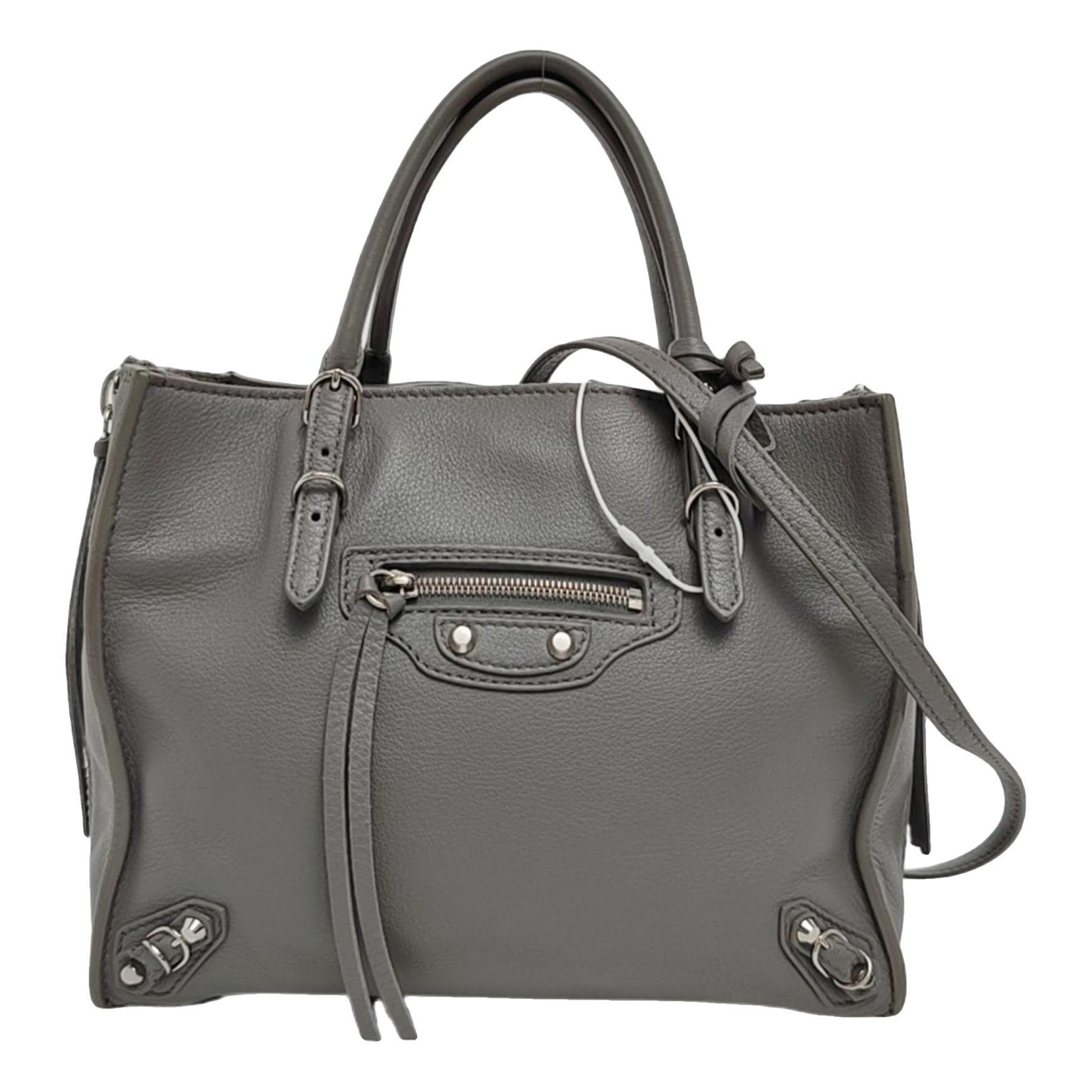 Papier leather handbag