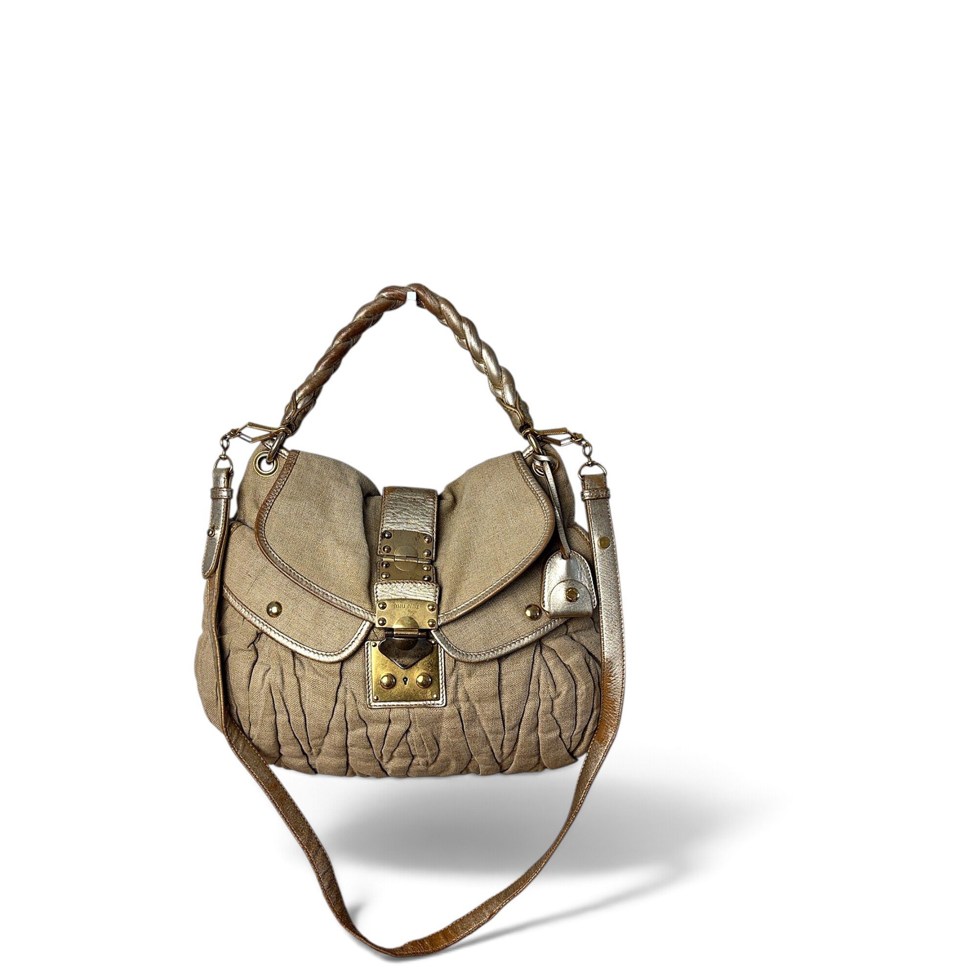 Coffer linen handbag