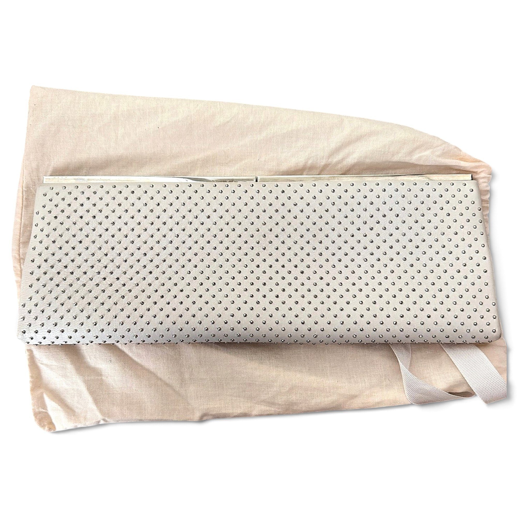 Leather clutch bag